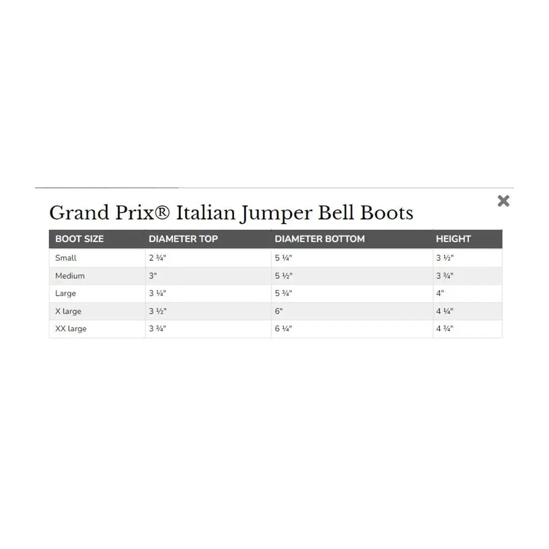 Grand Prix Italian Pull On Rubber Bell Boots - Image 9