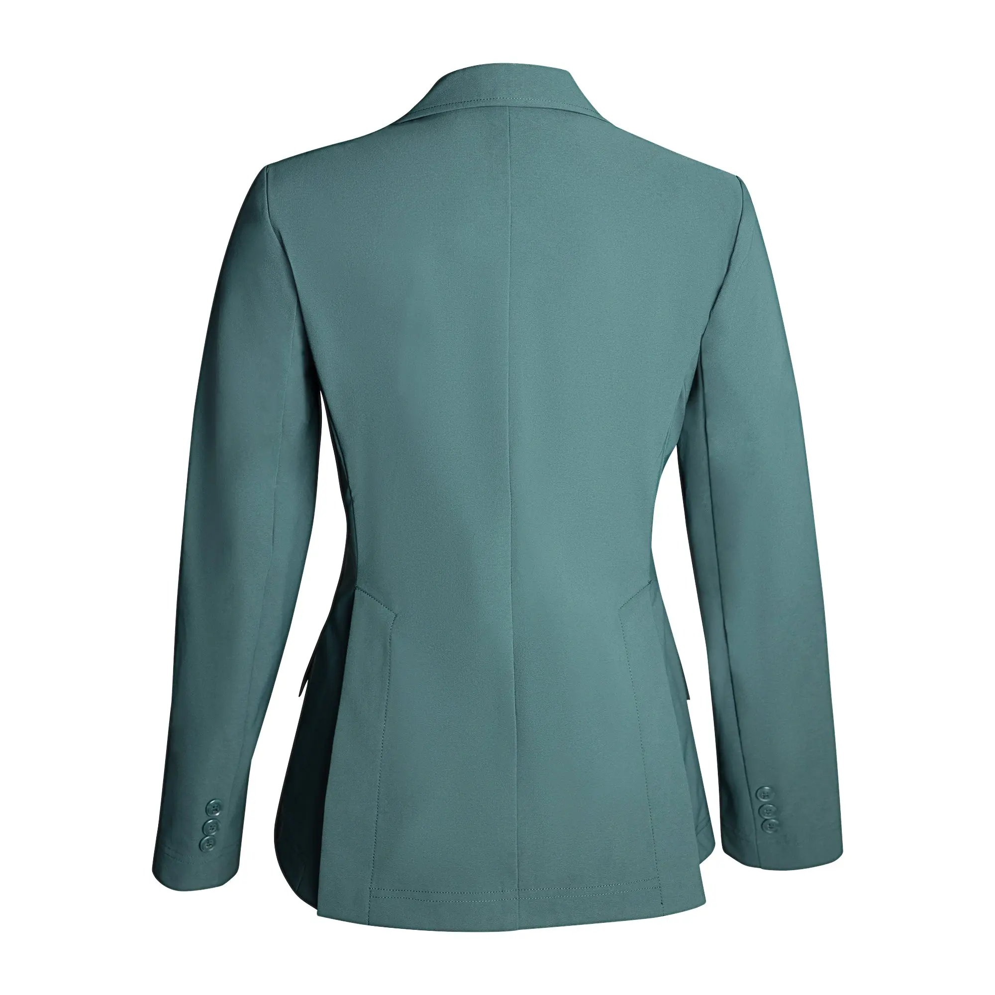 Grand Prix Ladies EQJ 3 Button Show Coat, NY Tech Fabric, New Green - Image 2