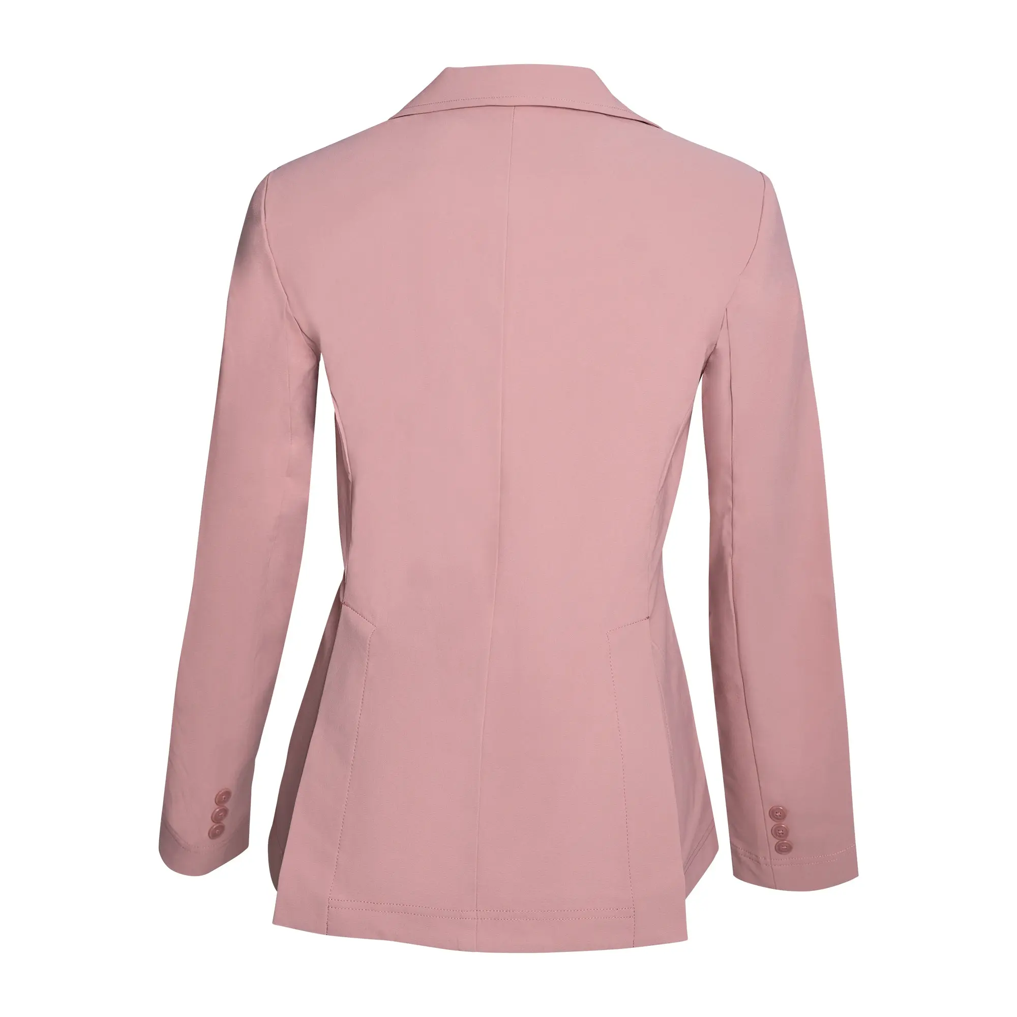 Grand Prix Ladies EQJ 3 Button Show Coat, NY Tech Fabric, Rose - Image 2