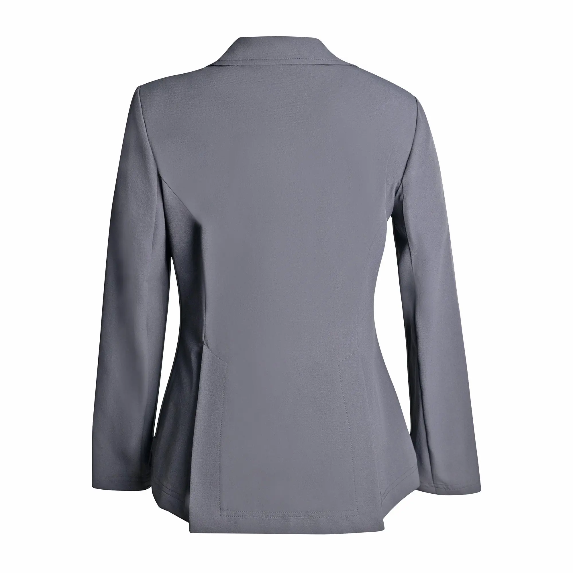 Grand Prix Ladies Quinn Show Coat, 4 Button with Hidden Zipper Closure, Navy - Image 5