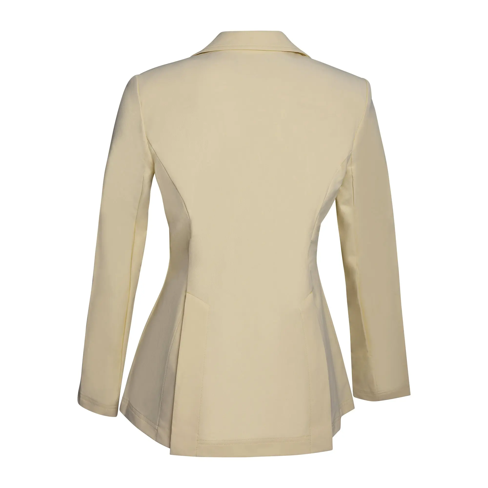 Grand Prix Quinn Show Jacket, 4 Button Front with Hidden Zipper Closure, Butter - Image 5