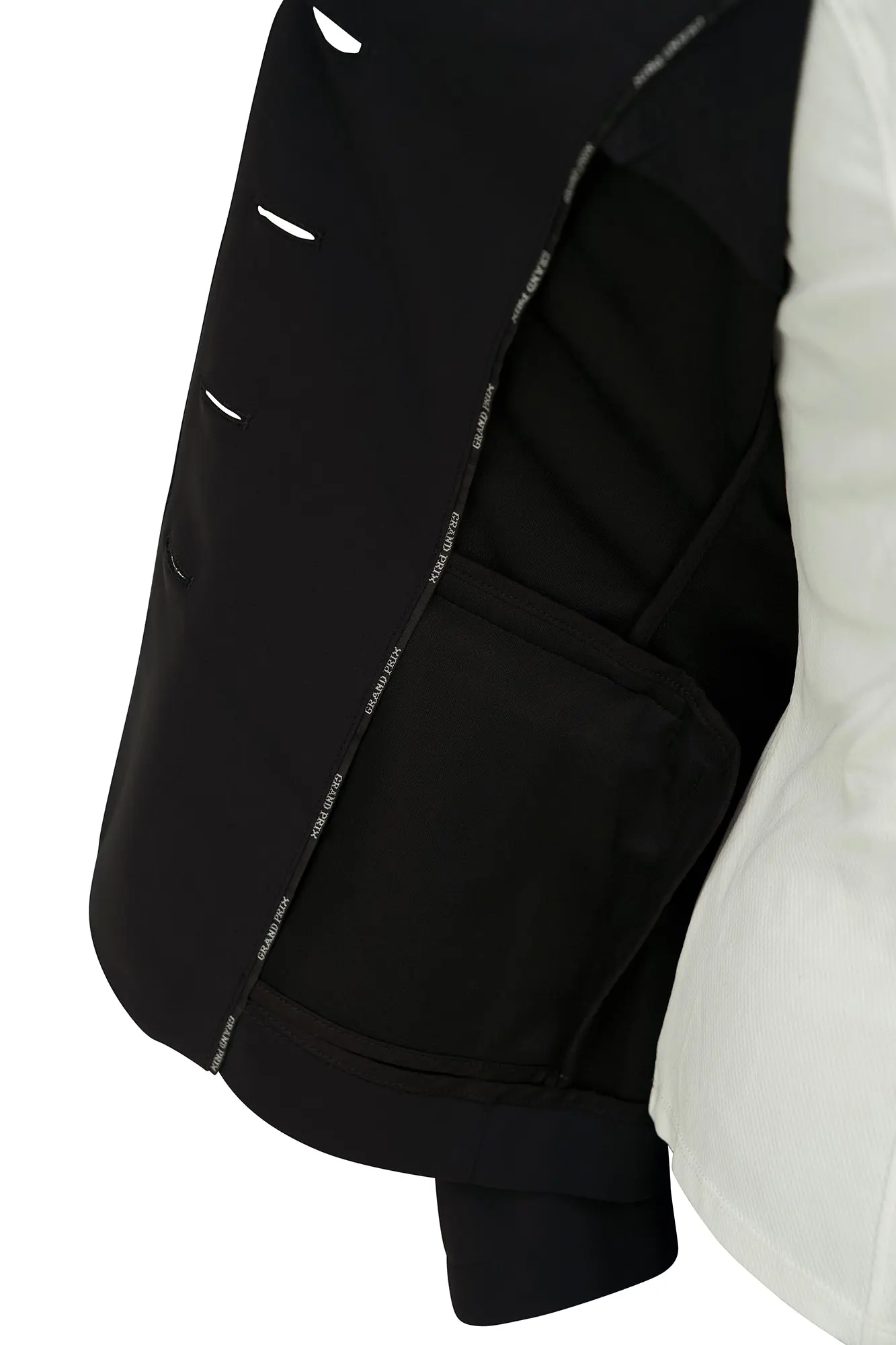 Grand Prix Saltare Dolce 4 Button Riding Jacket, Black - Image 8