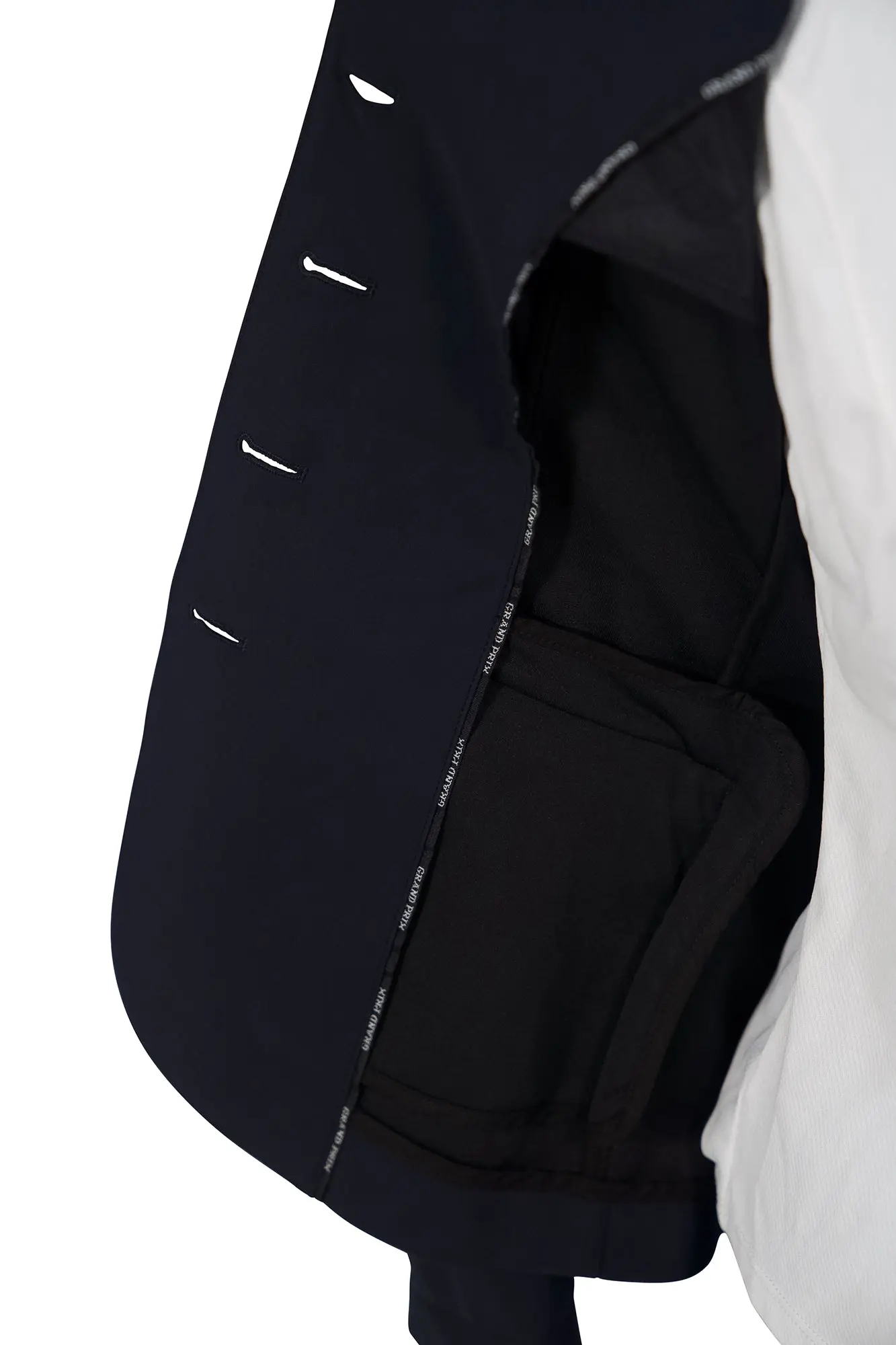 Grand Prix Saltare Dolce 4 Button Riding Show Jacket, Navy - Image 12