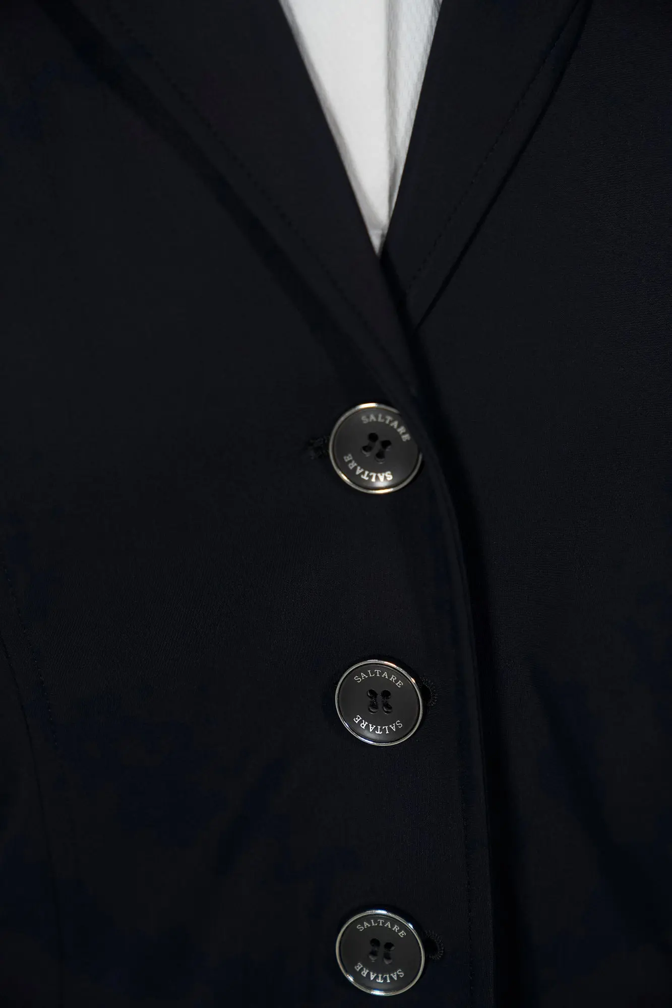 Grand Prix Saltare Premio 4 Button Riding Show Coat, Black with Moss Green - Image 4