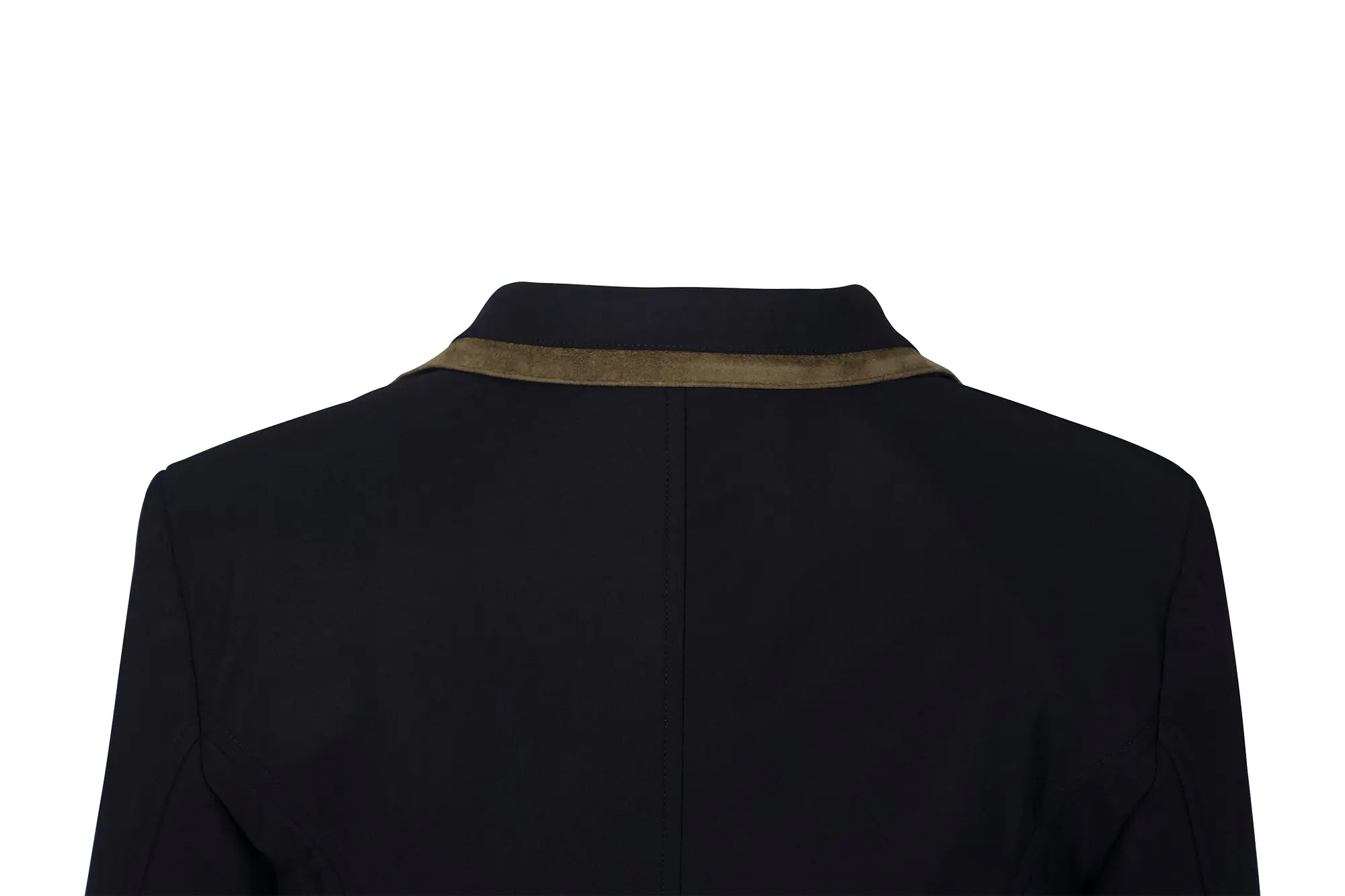 Grand Prix Saltare Premio 4 Button Riding Show Coat, Black with Moss Green - Image 7