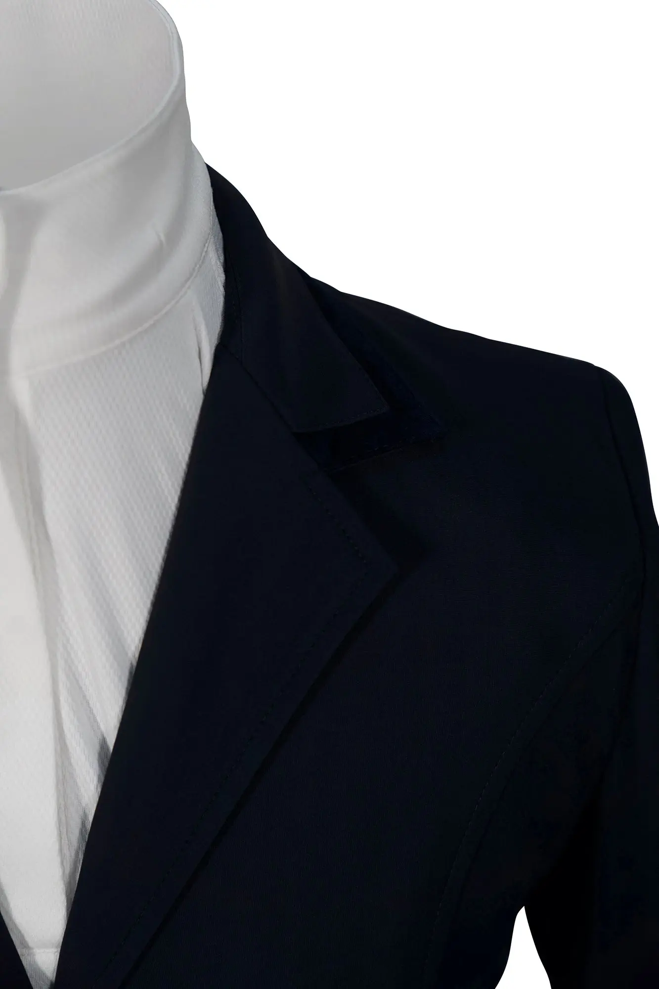 Grand Prix Saltare Premio 4 Button Riding Show Coat, Navy with Navy - Image 3