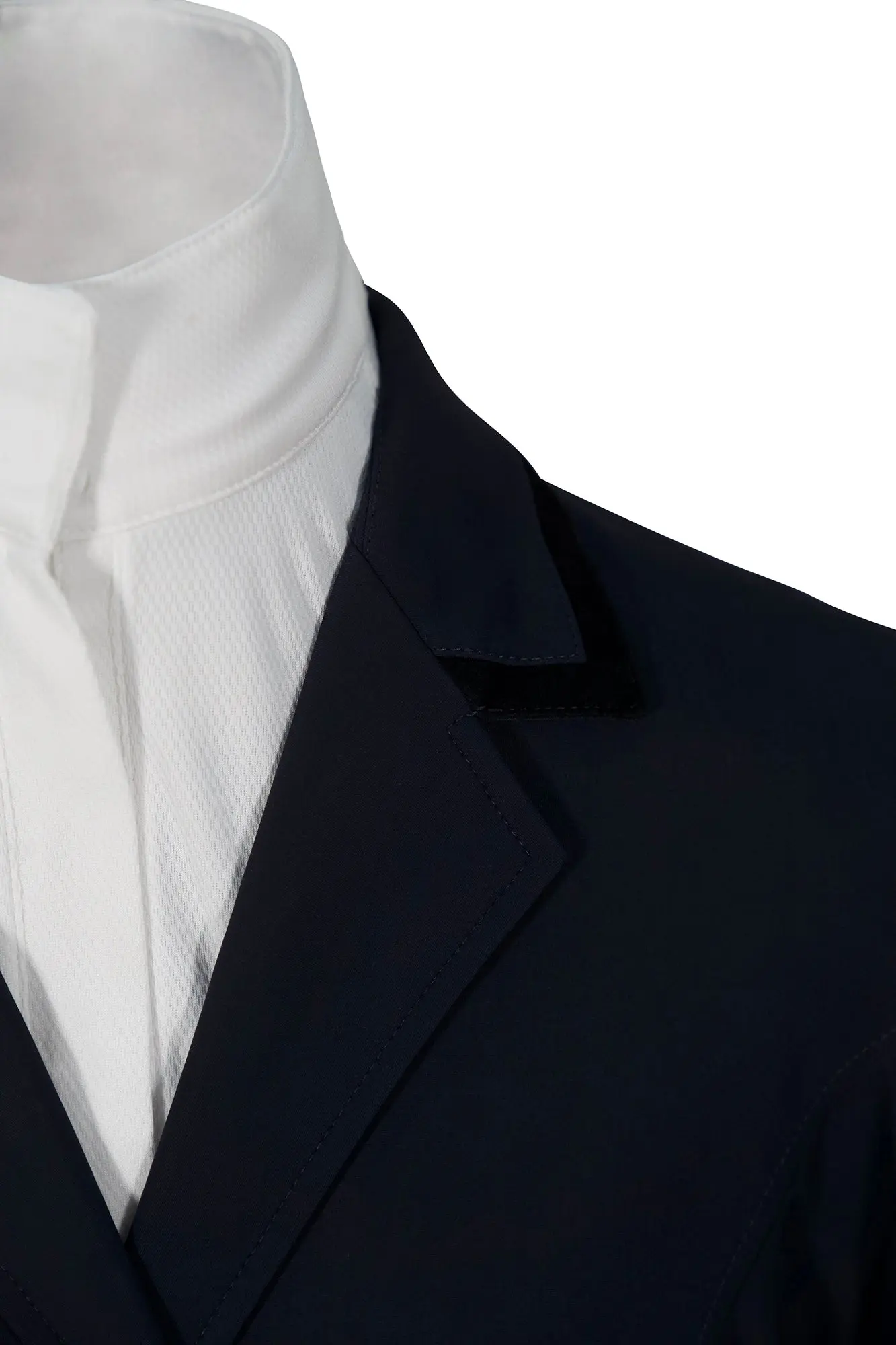 Grand Prix Saltare Premio 4 Button Riding Show Coat, Navy with Black - Image 3