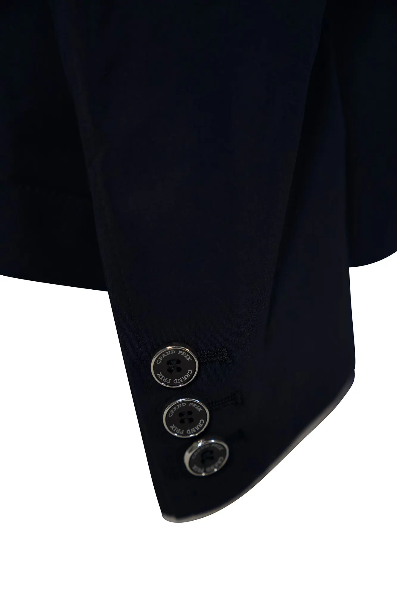 Grand Prix Saltare Premio 4 Button Riding Show Coat, Navy with Grey - Image 7