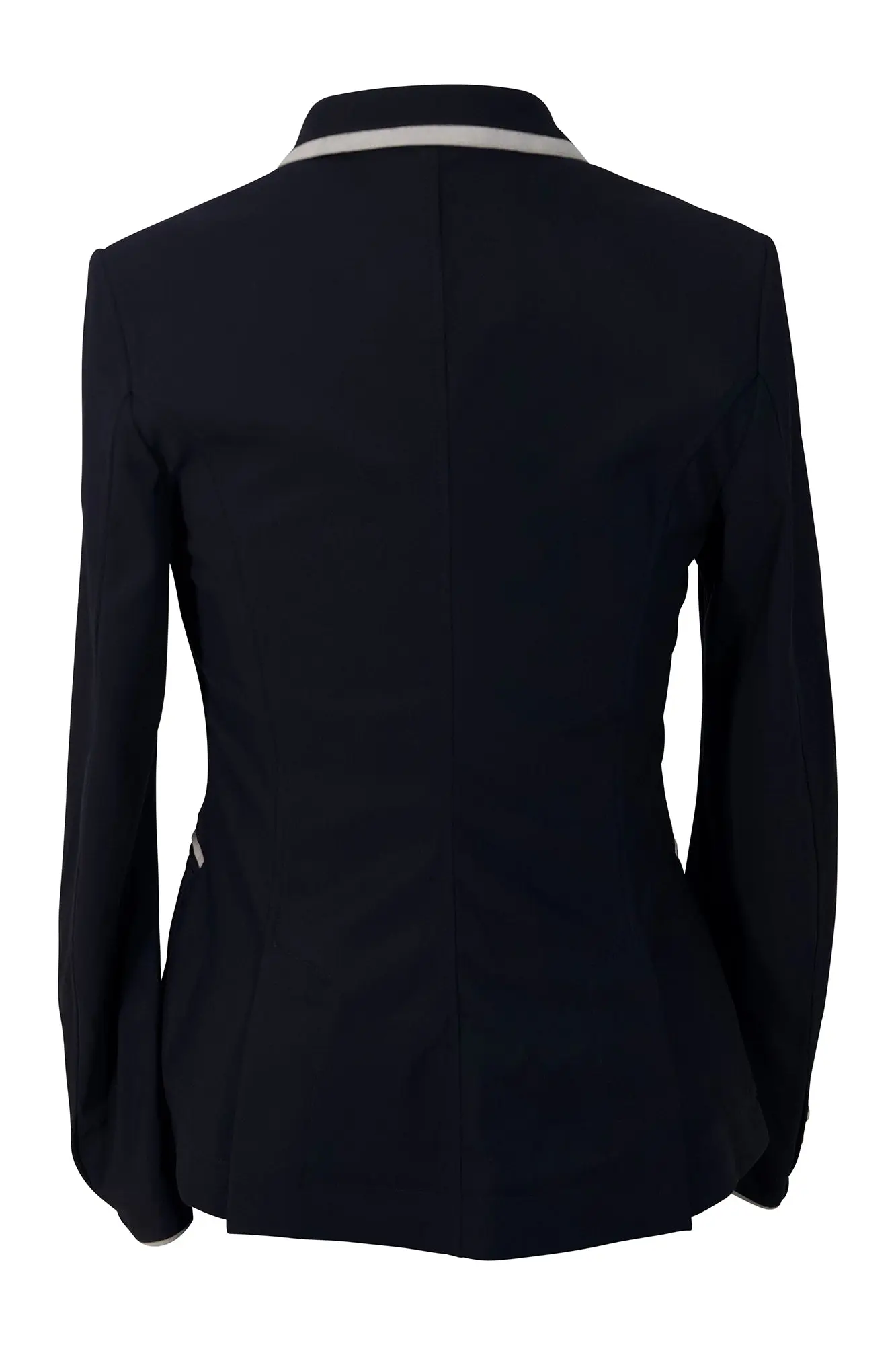 Grand Prix Saltare Premio 4 Button Riding Show Coat, Navy with Grey - Image 8