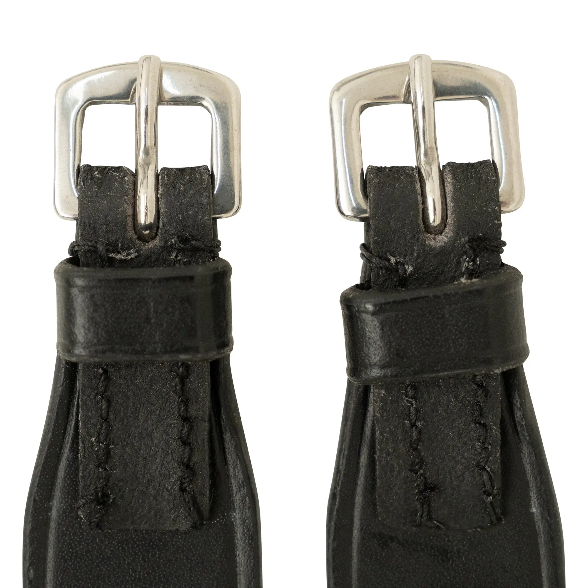 Huntley Equestrian Children's Black Leather Jodhpur Garter Straps - Image 3