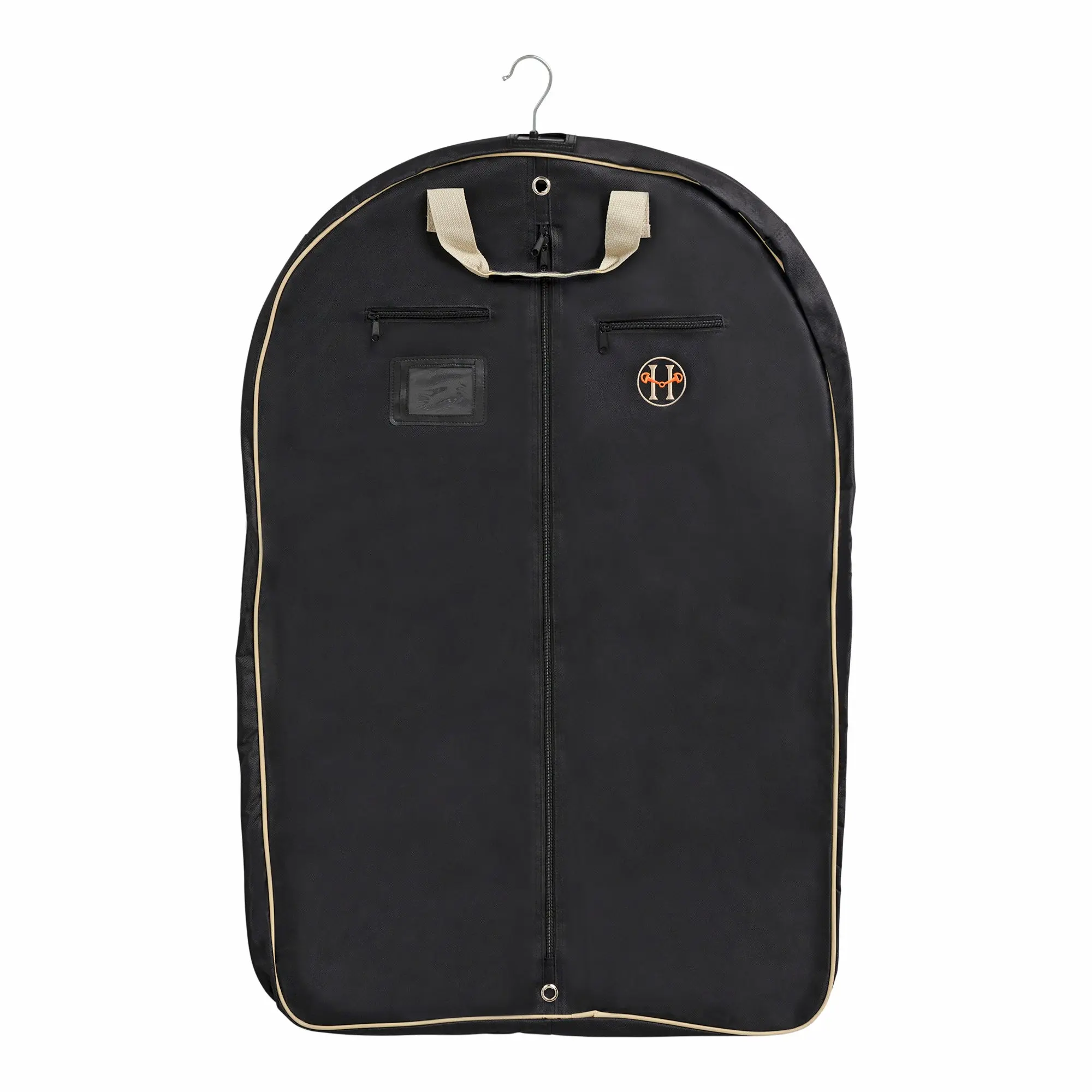 Huntley Equestrian Deluxe Black Travel Carry On Garment Bag with Accessories Zipper Cover for Travel, Business, Horse Shows - Image 5