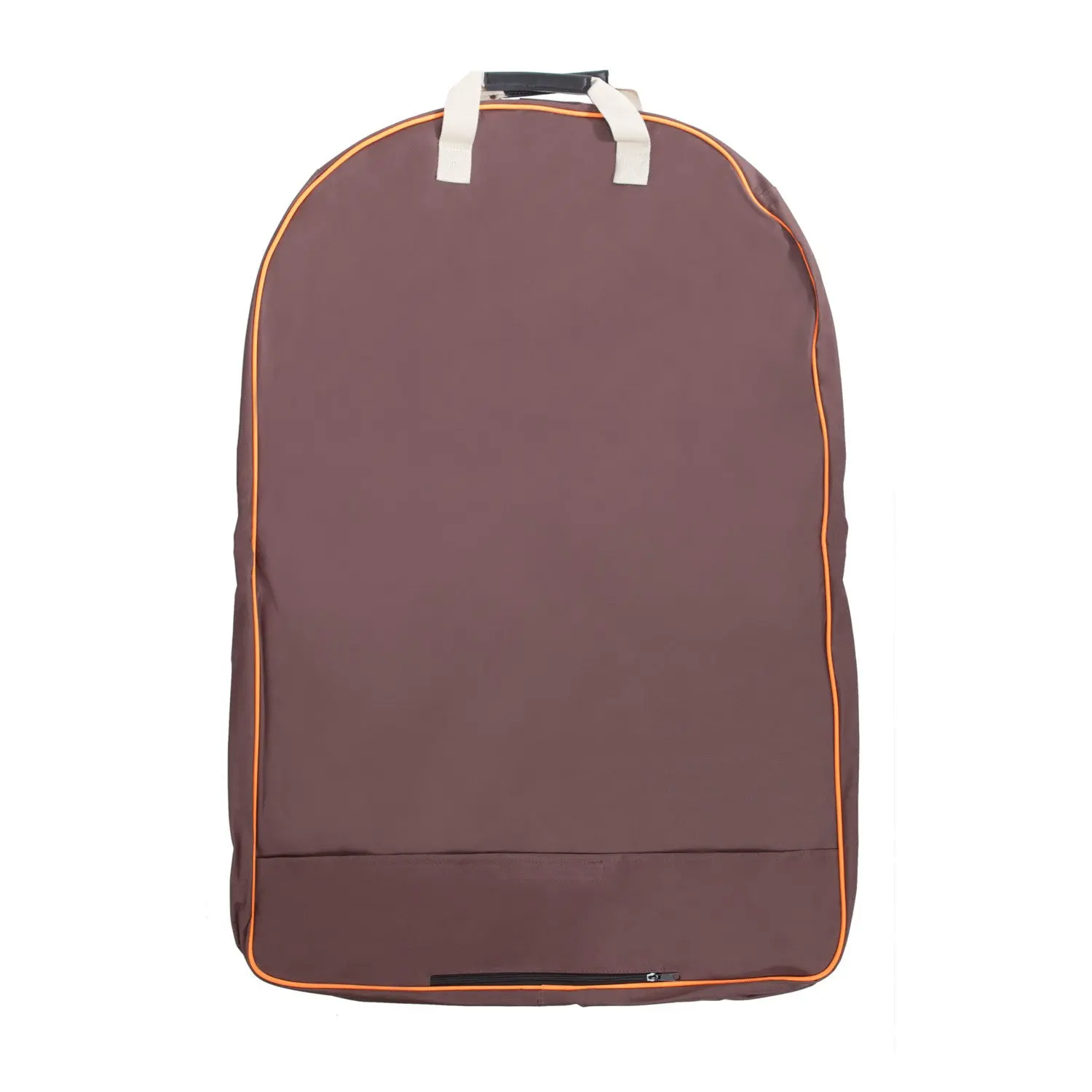Huntley Equestrian Deluxe Brown Travel Carry On Garment Bag with Accessories Zipper Cover for Travel, Business, Horse Shows - Image 3