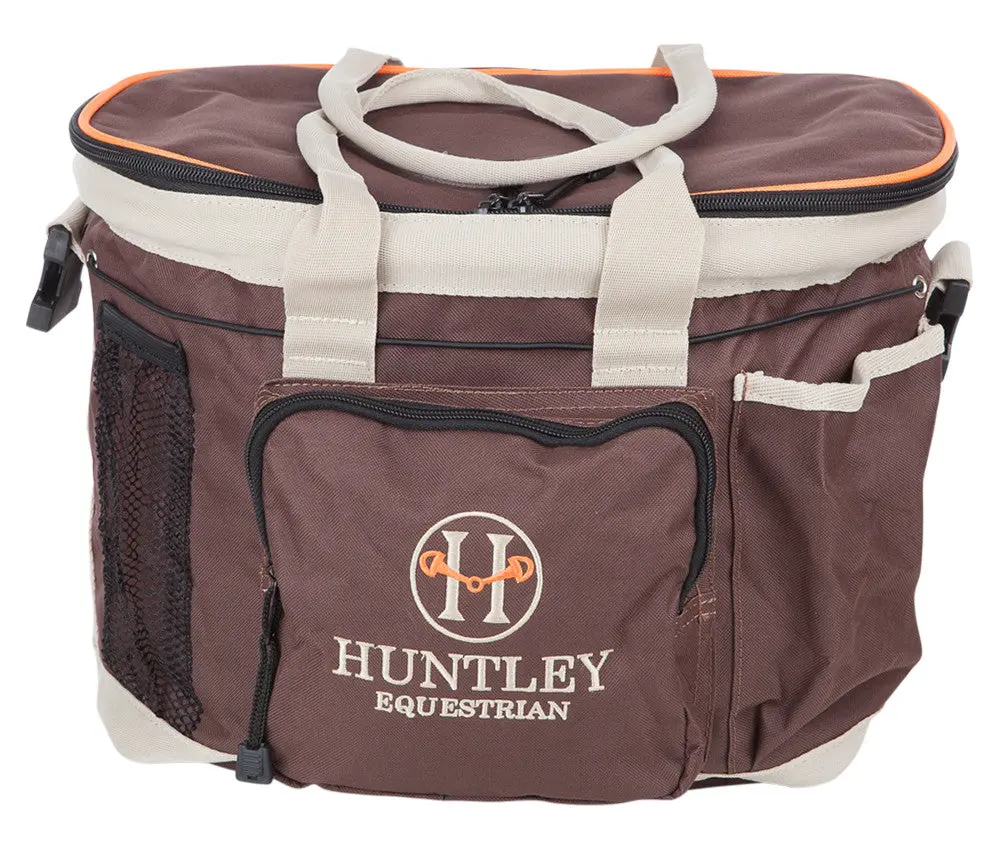 Huntley Equestrian Deluxe Grooming Bag, Brown - Image 4