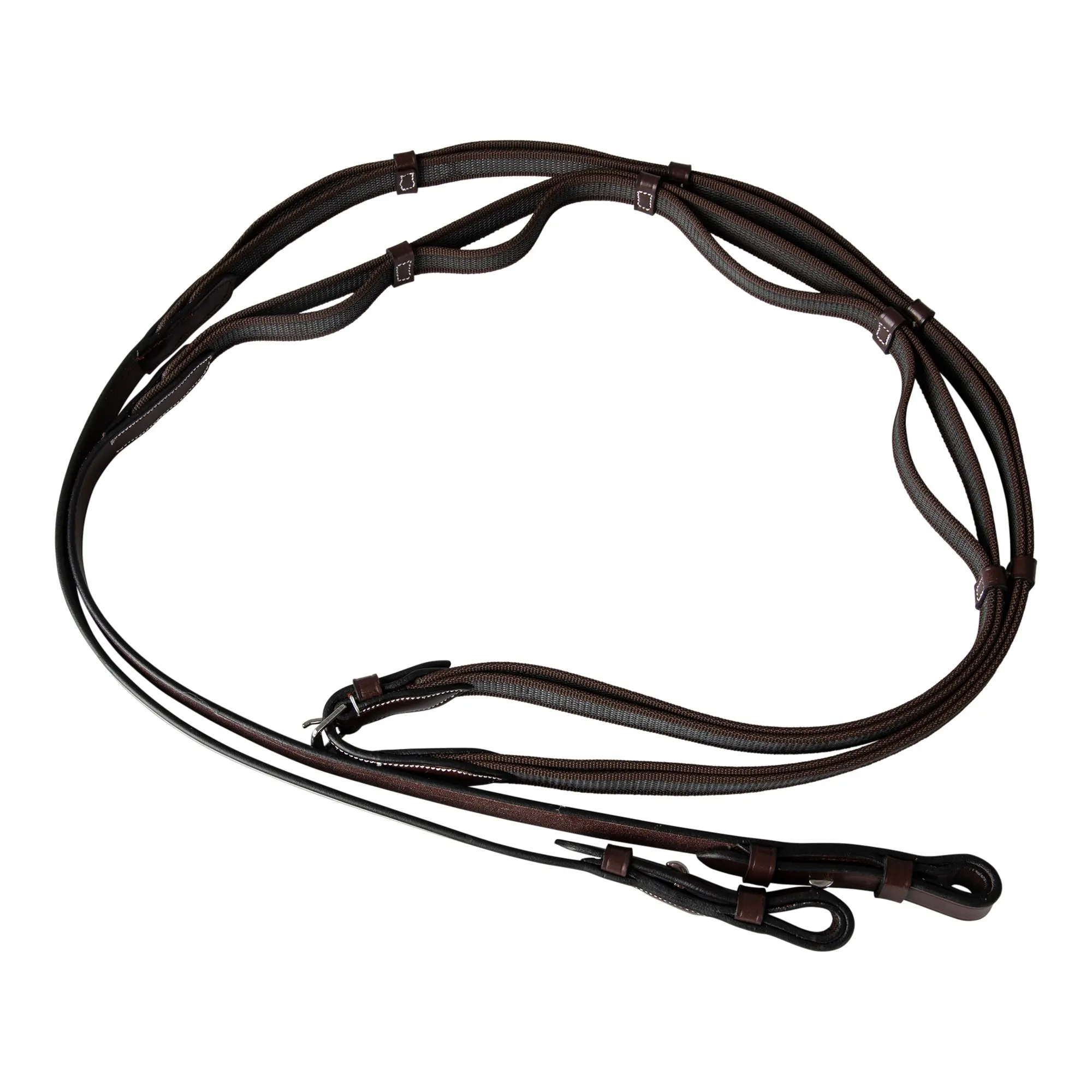 Huntley Equestrian Double Layer Web Grip Reins - Image 3