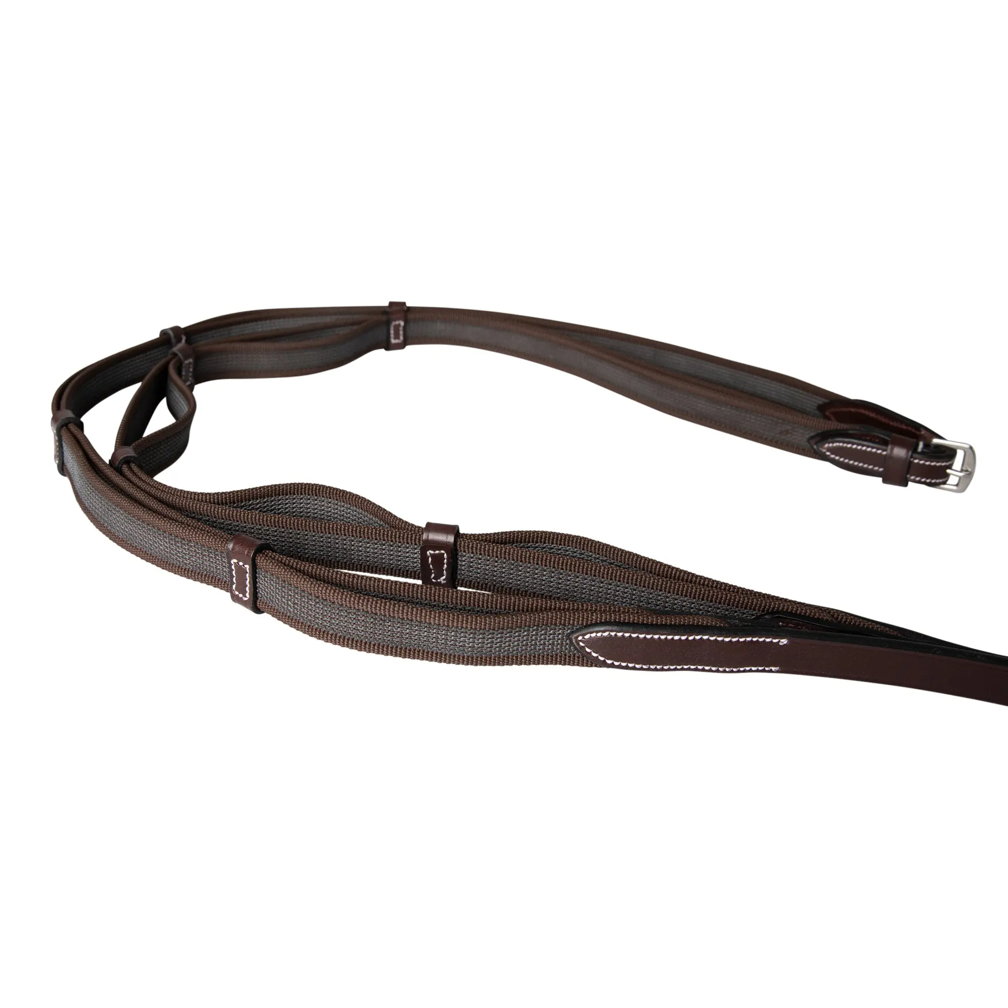 Huntley Equestrian Double Layer Web Grip Reins - Image 5