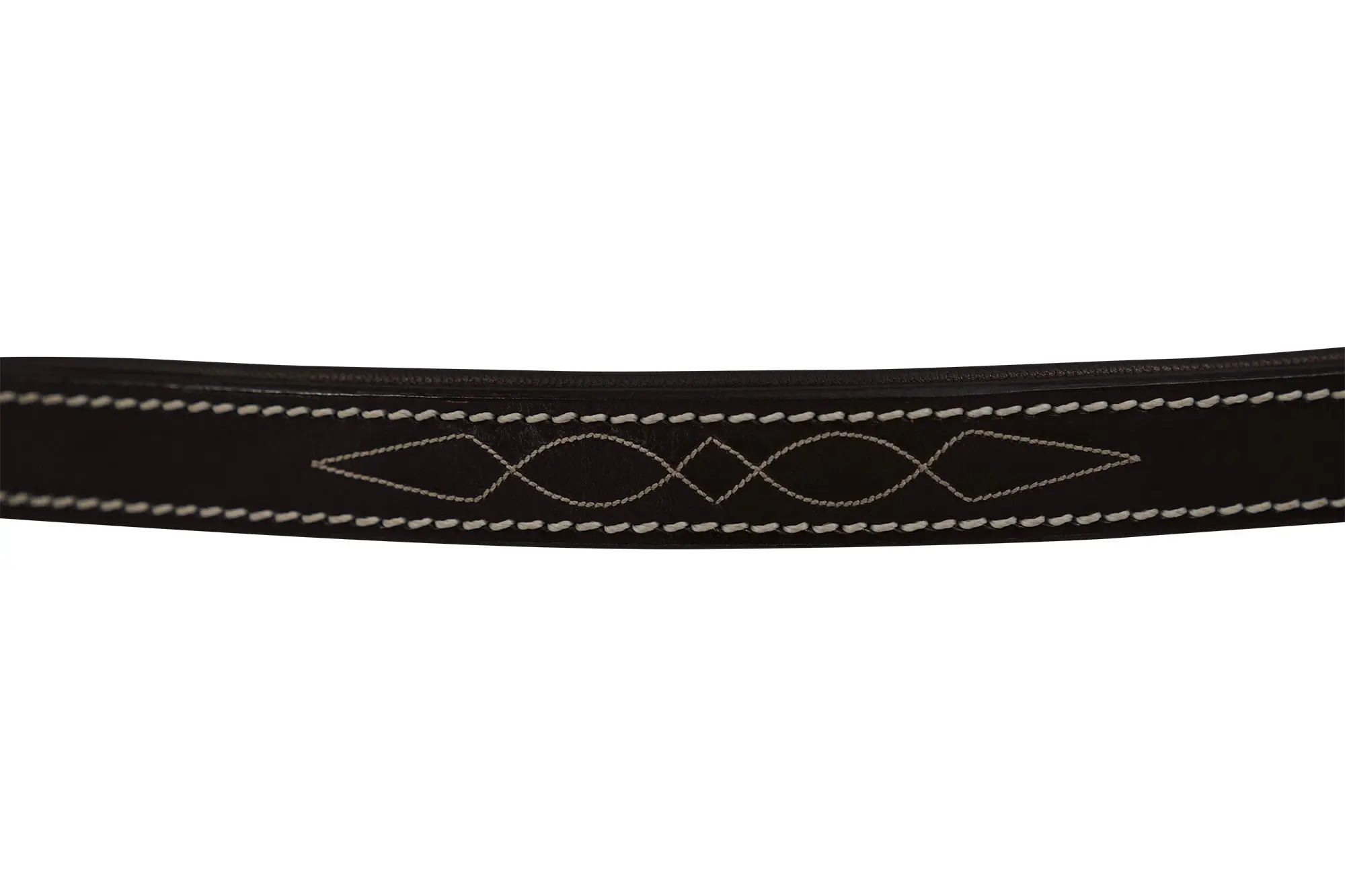Huntley Equestrian Fancy Stitched Leather Halter Replacement Crown Piece - Image 6