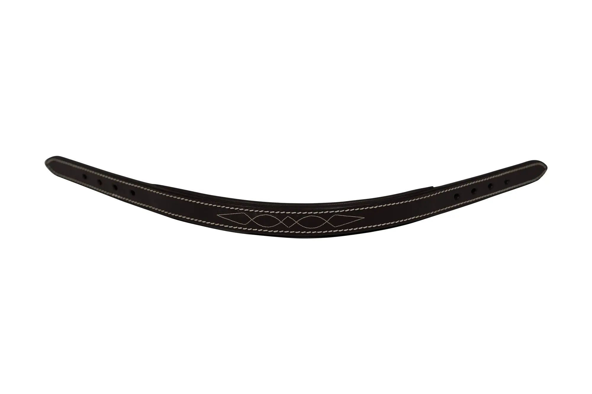 Huntley Equestrian Fancy Stitched Leather Halter Replacement Crown Piece - Image 7
