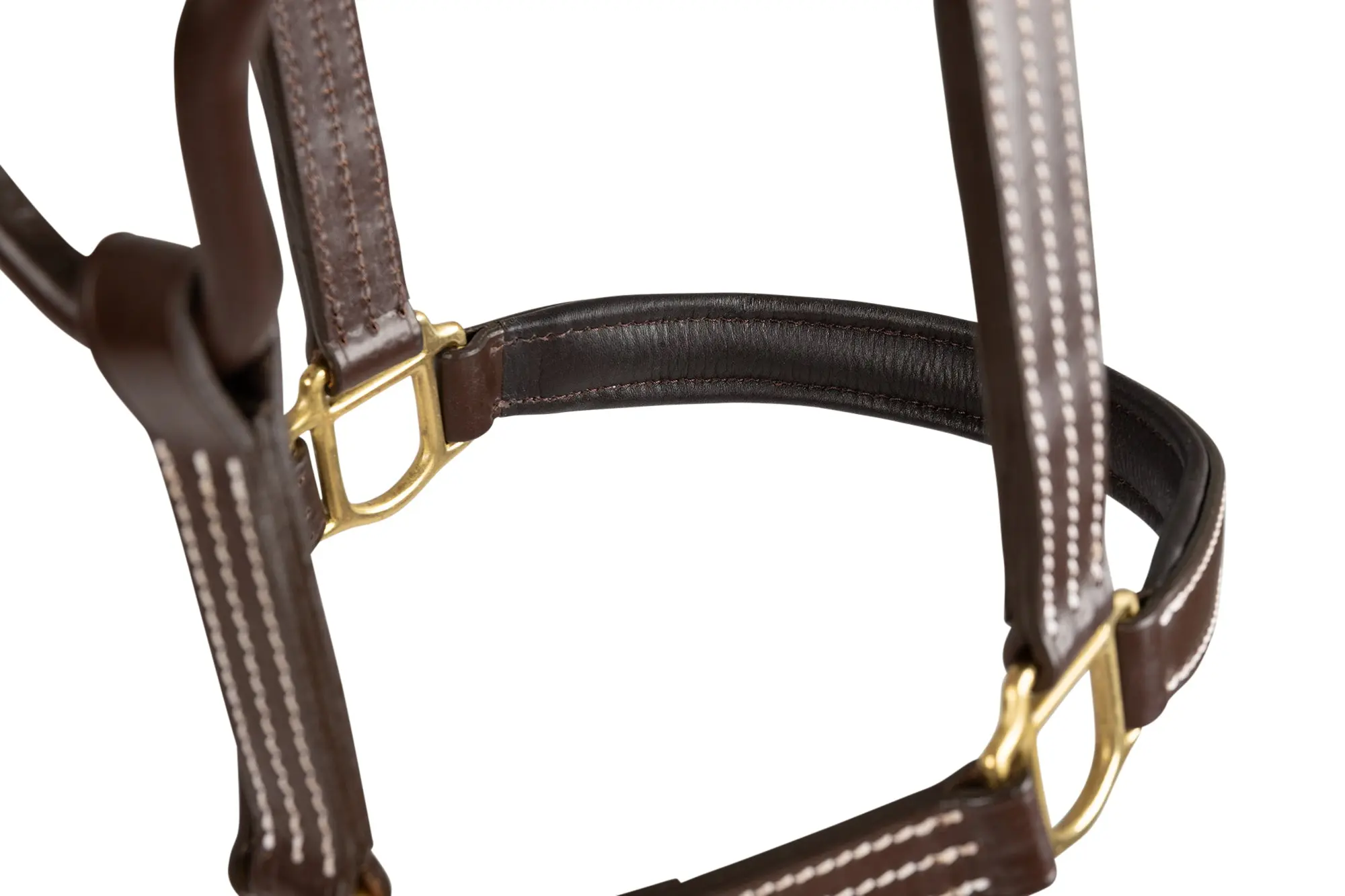 Huntley Equestrian Fancy Stitched Premium Leather Padded Halter - Image 9