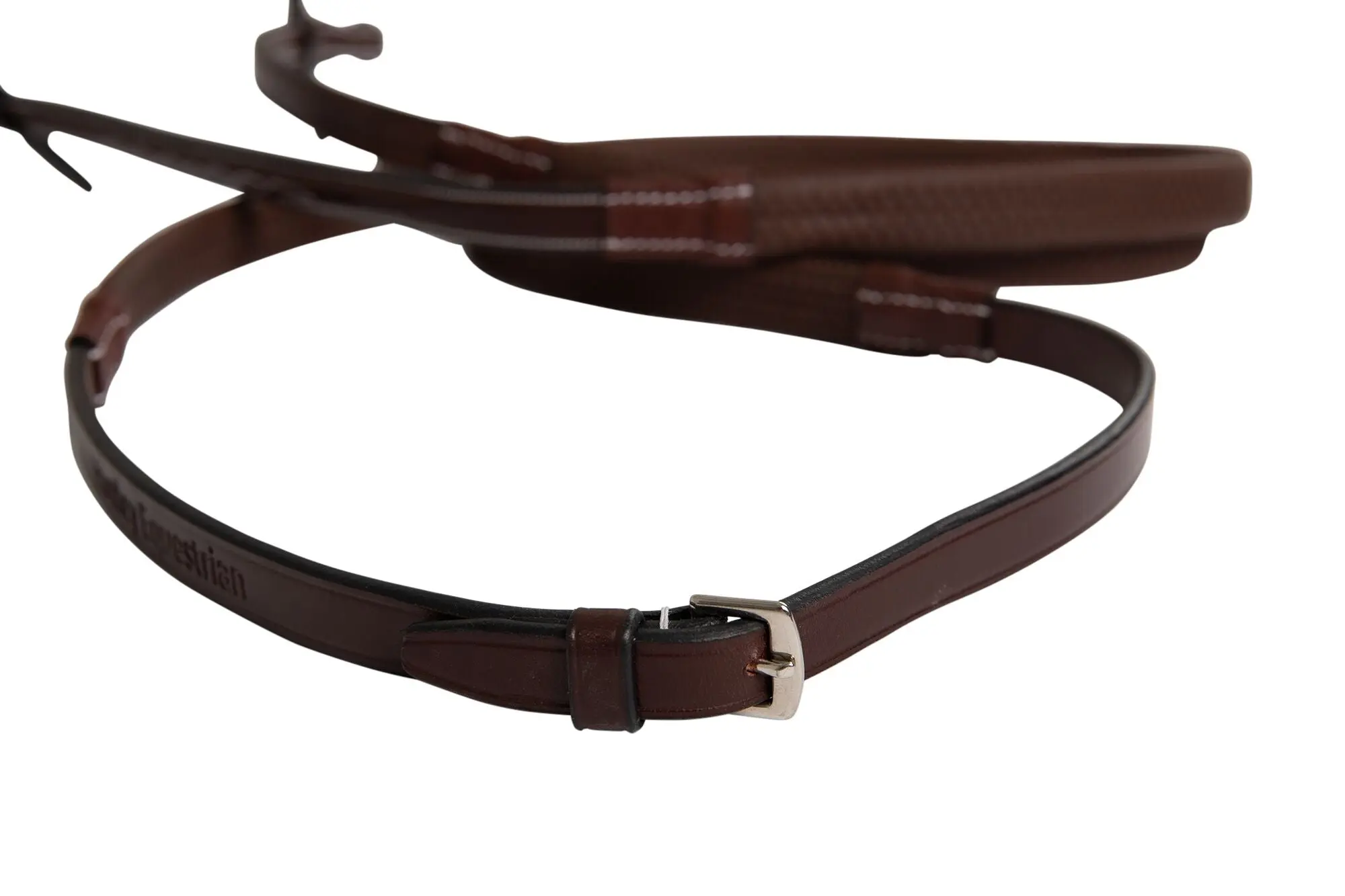 Huntley Equestrian Fancy Stitched Rubber Reins, 5/8" Inch Width - Image 10