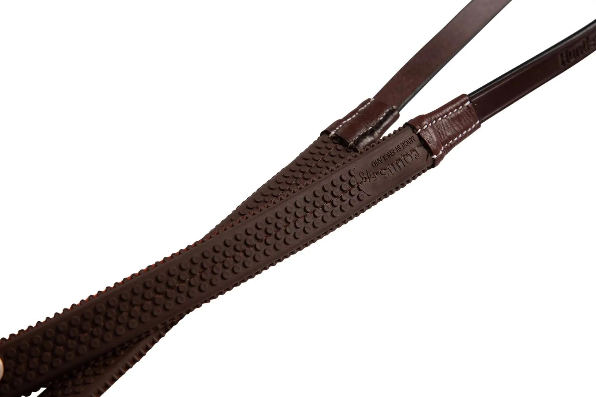 Huntley Equestrian Fancy Stitched Rubber Reins, 5/8" Inch Width - Image 12