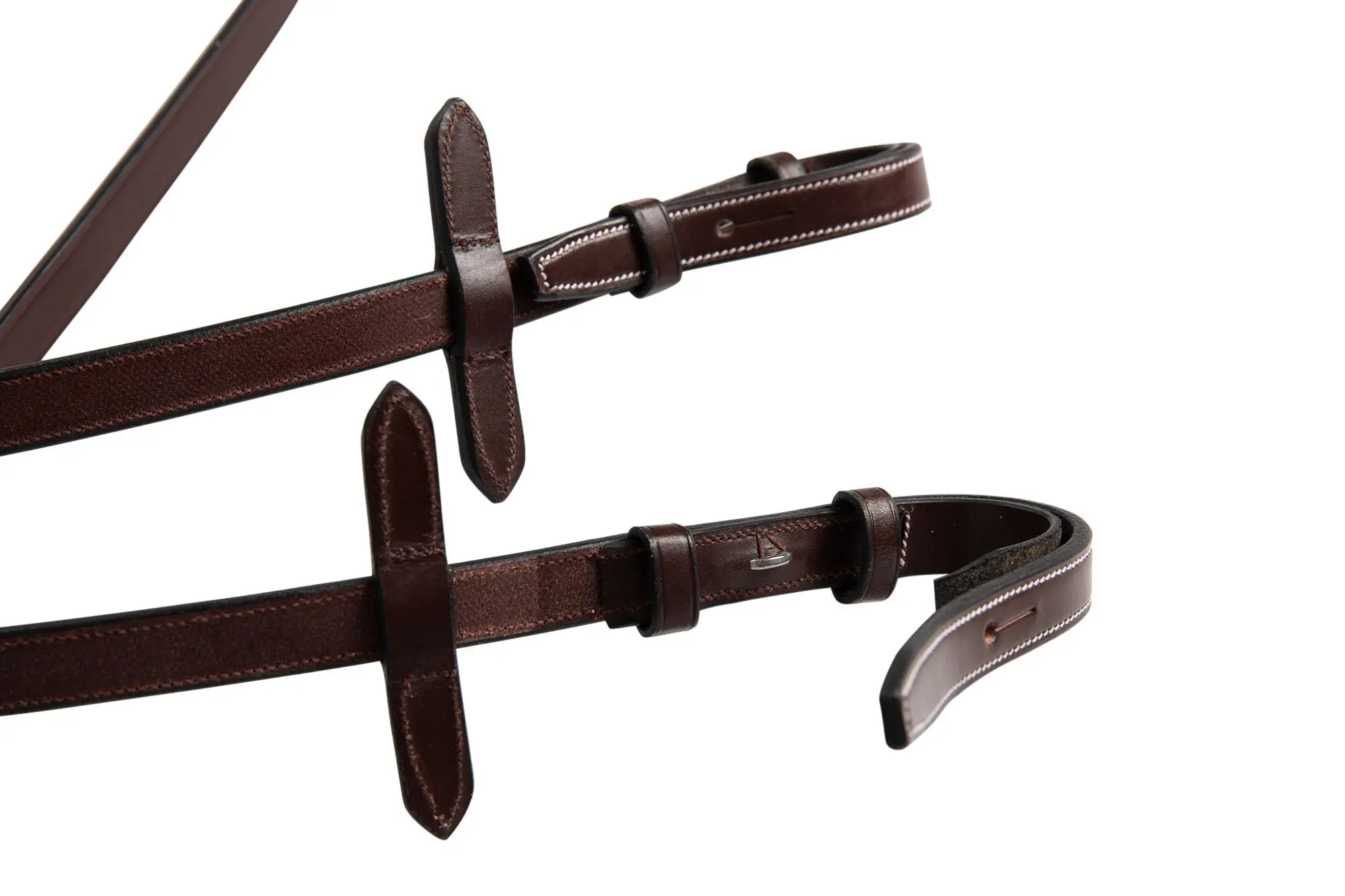 Huntley Equestrian Fancy Stitched Rubber Reins, 5/8" Inch Width - Image 14