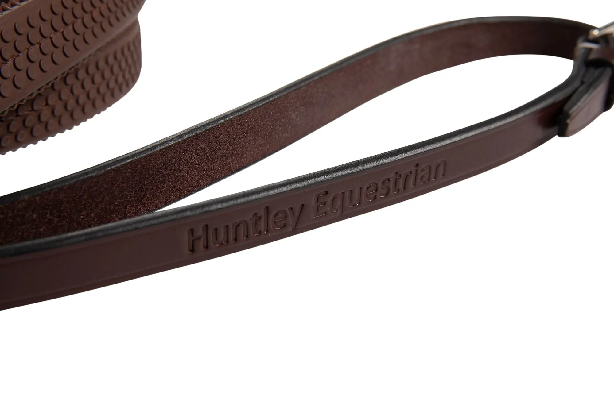 Huntley Equestrian Fancy Stitched Rubber Reins, 5/8" Inch Width - Image 9