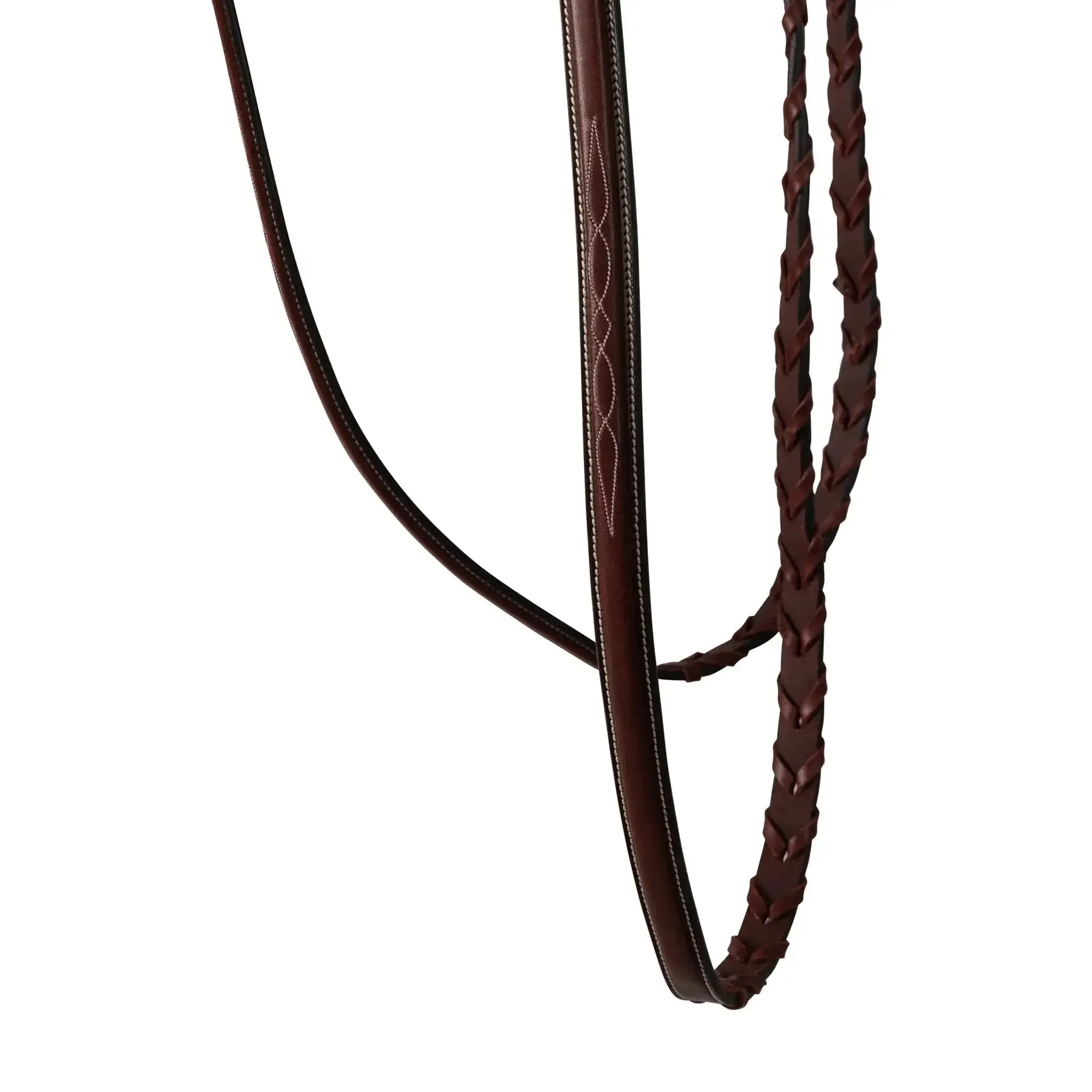Huntley Equestrian Fancy Stitched Schooling Hunter Bridle with Reins - Image 9