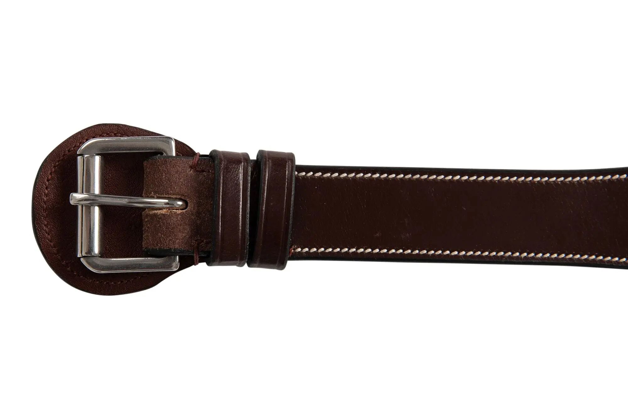 Huntley Equestrian Fancy Stitched Square Raised Noseband, 1 3/8" Inch wide. Noseband only. - Image 5
