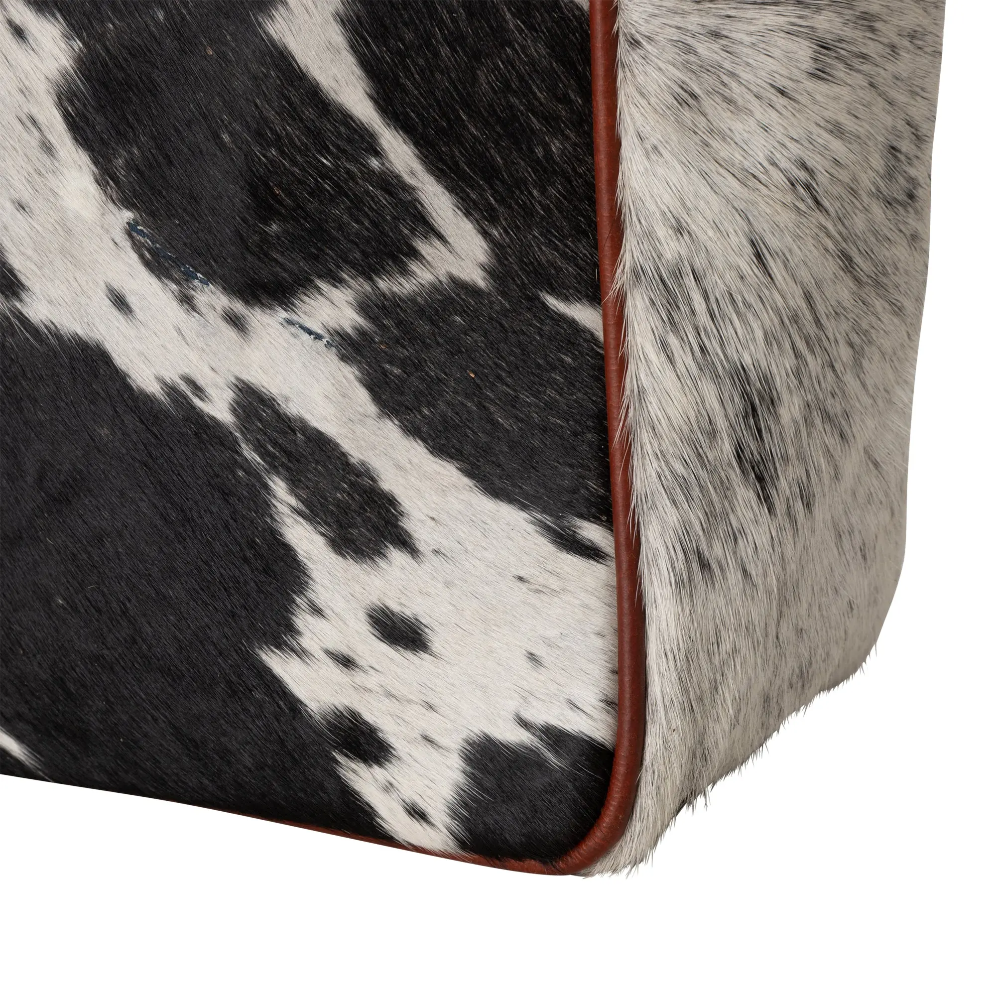 Huntley Equestrian Hair On Hide Cow Leather Tote Handbag - Image 4