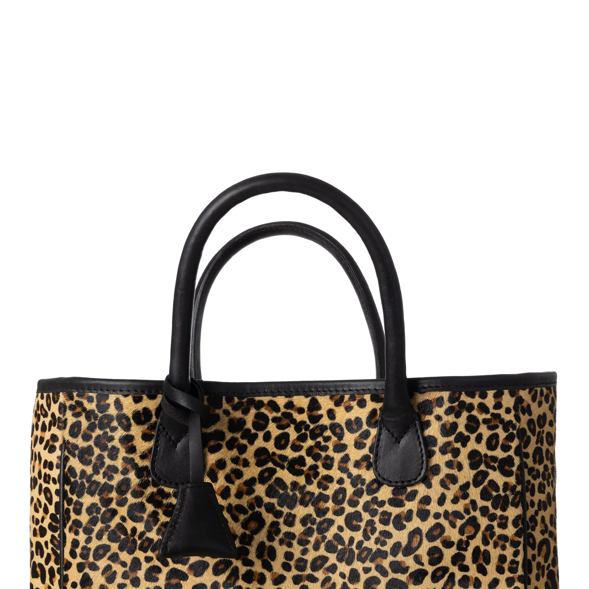 Huntley Equestrian Leopard Hair On Hide Tote Handbag - Image 4