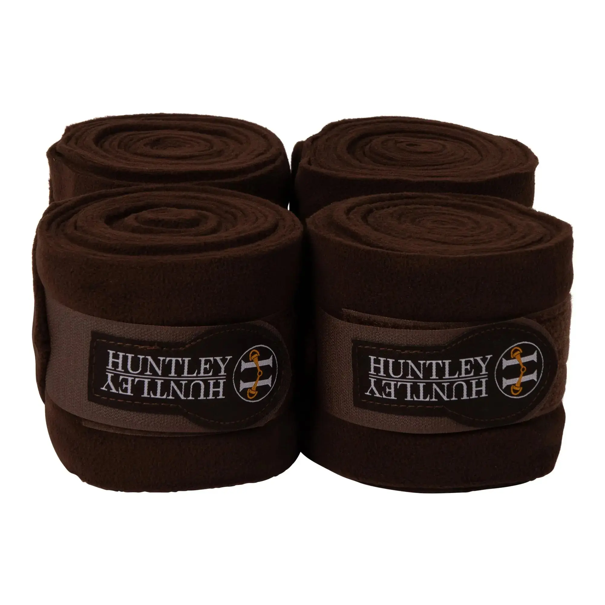 Huntley Equestrian Polo Fleece Wraps, Set of 4, Black - Image 11