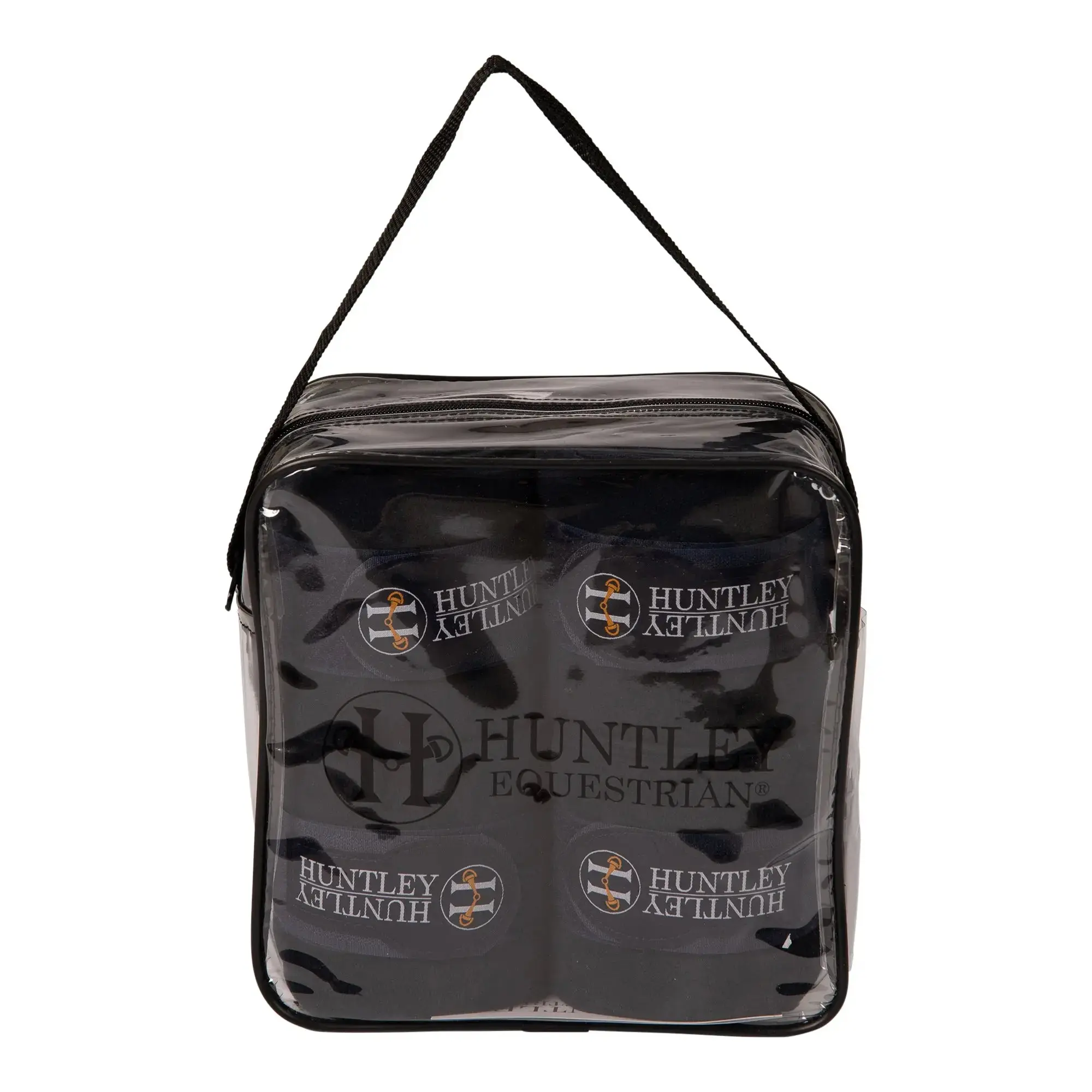 Huntley Equestrian Polo Fleece Wraps, Set of 4, Black - Image 15