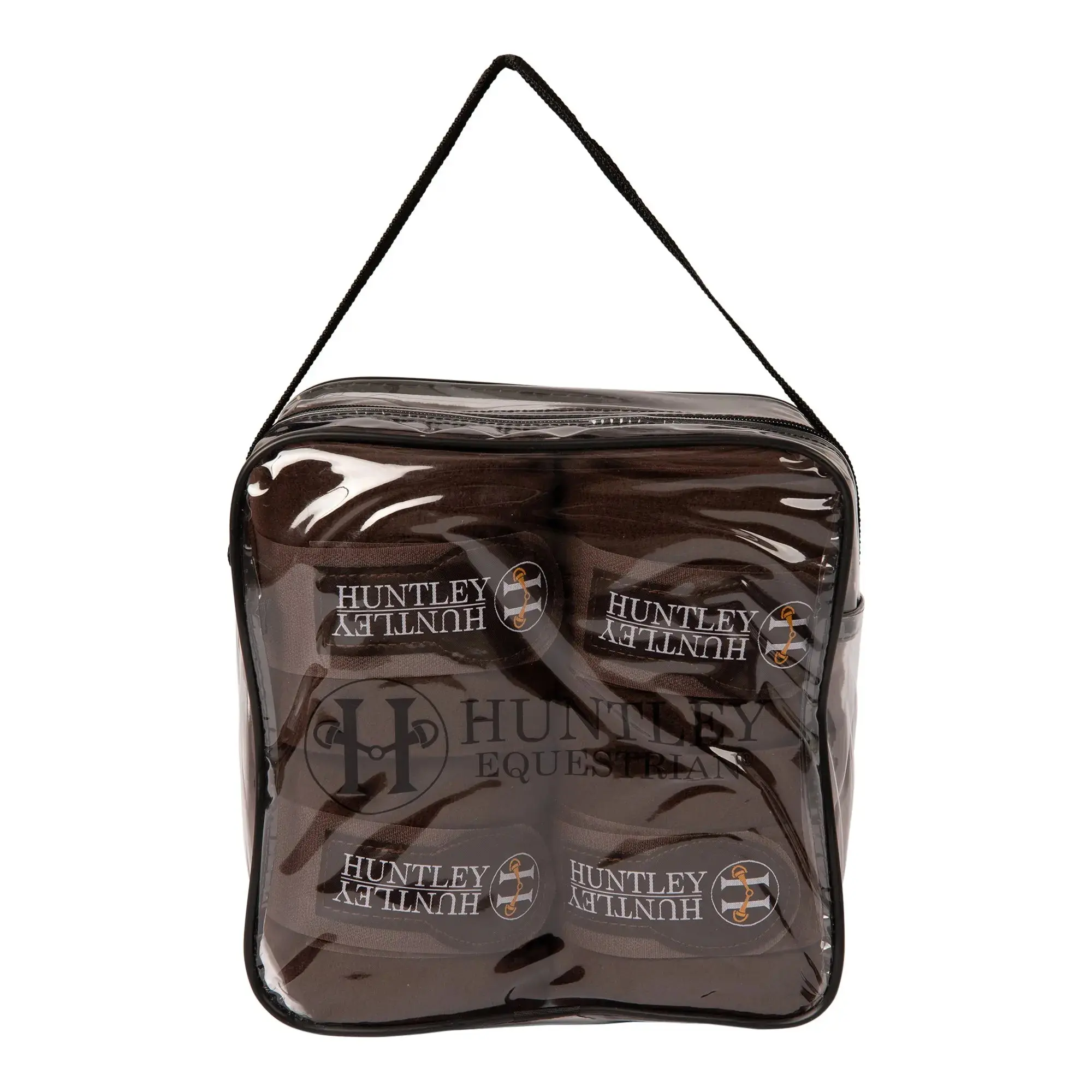Huntley Equestrian Polo Fleece Wraps, Set of 4, Black - Image 17