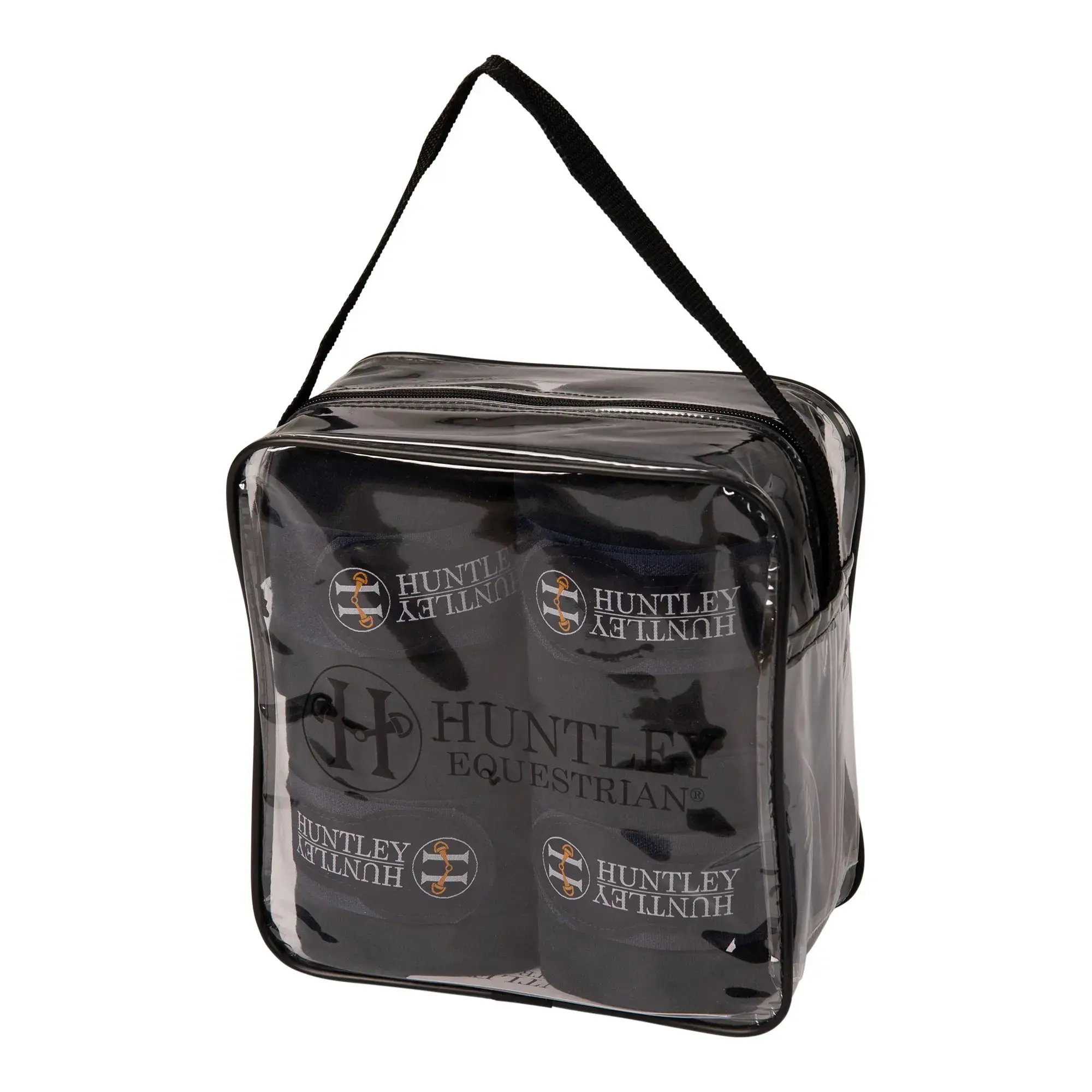 Huntley Equestrian Polo Fleece Wraps, Set of 4, Black - Image 18