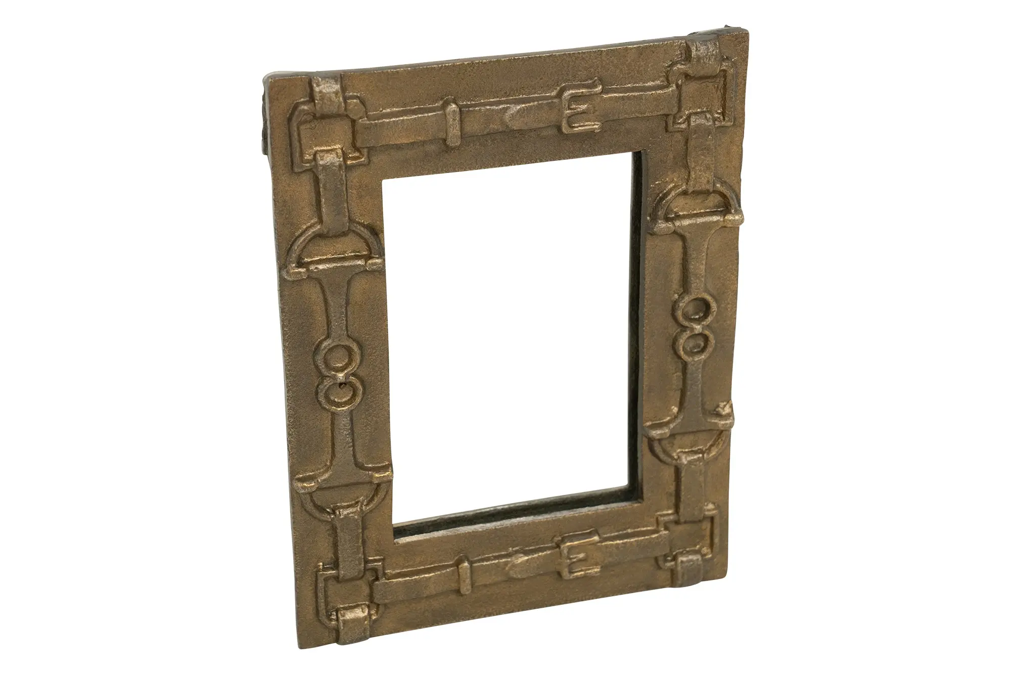 Huntley Equestrian Rectangle Mirror with Decorative Bits - Image 3