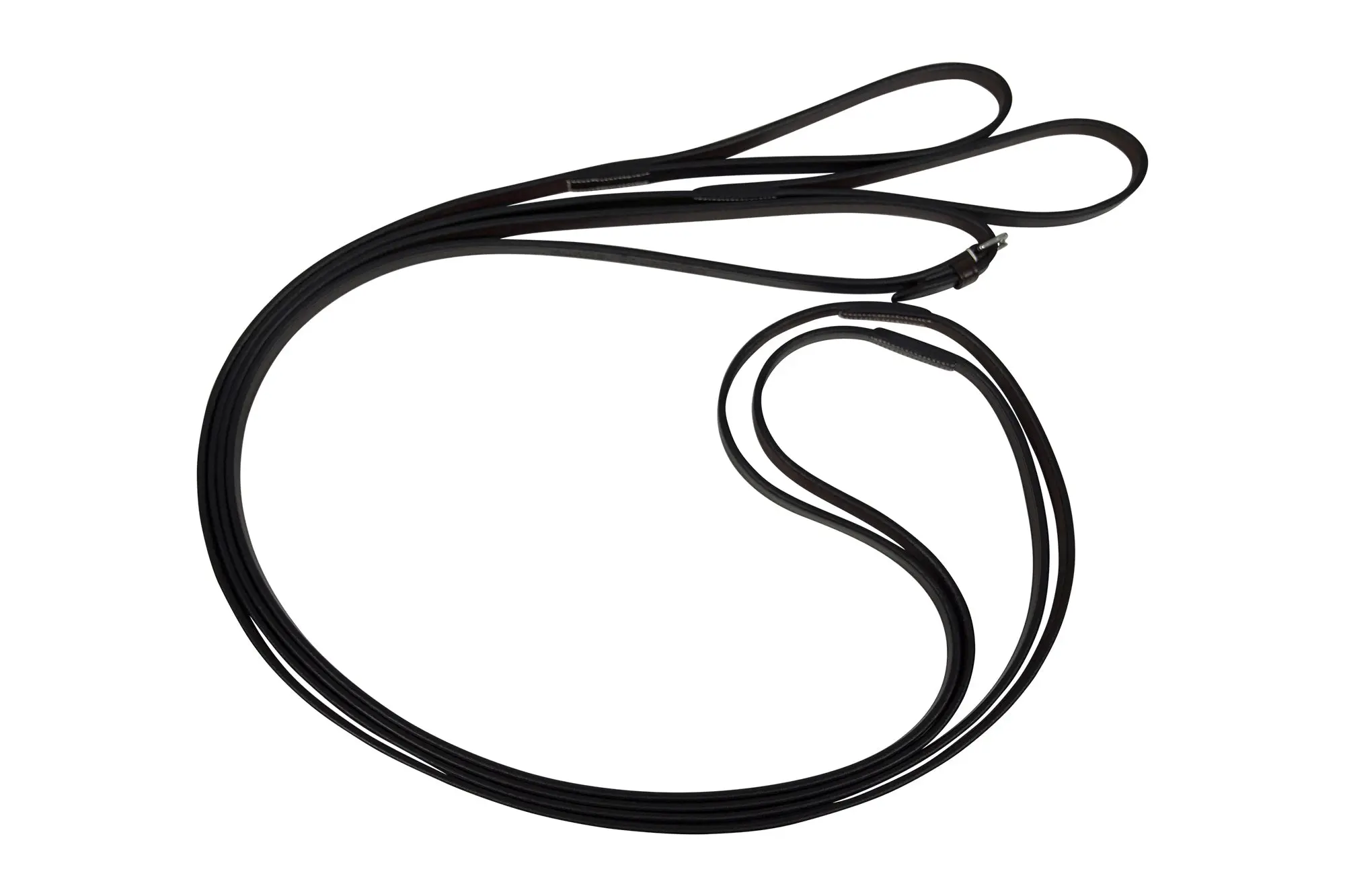 Huntley Equestrian Sedgwick Leather Draw Reins With Loop Ends - Image 5