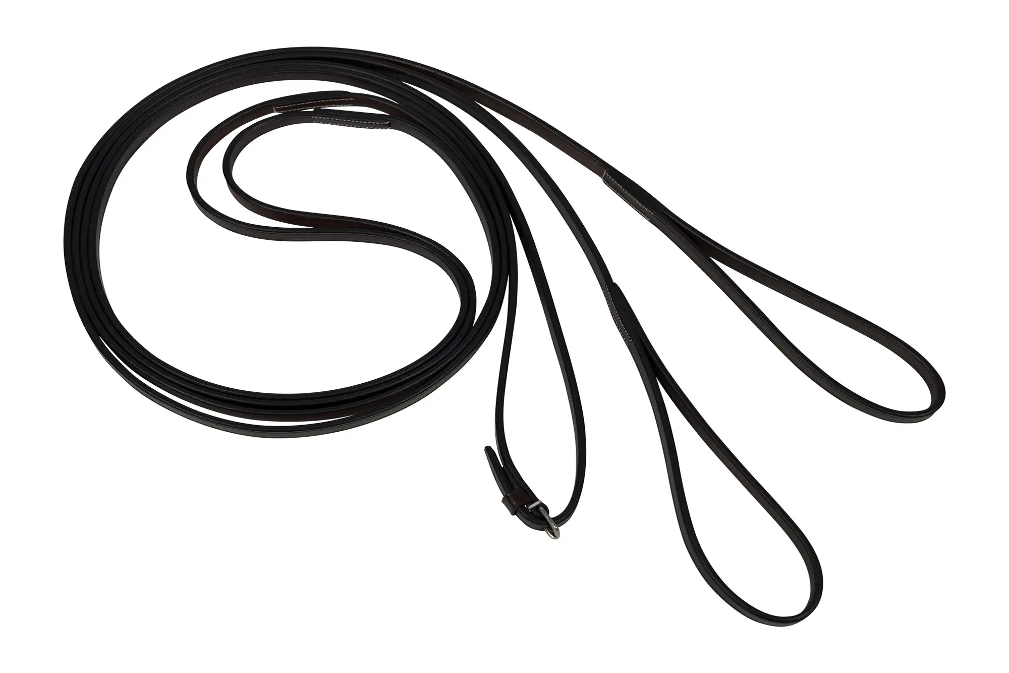 Huntley Equestrian Sedgwick Leather Draw Reins With Loop Ends - Image 7