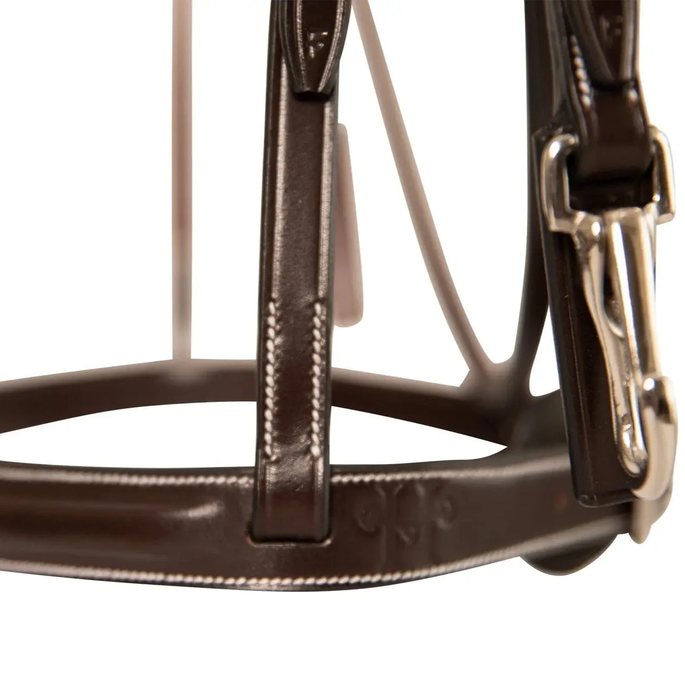 Huntley Equestrian Sedgwick Fancy Stitched Bridle with Cheek Clips and Reins - Image 7