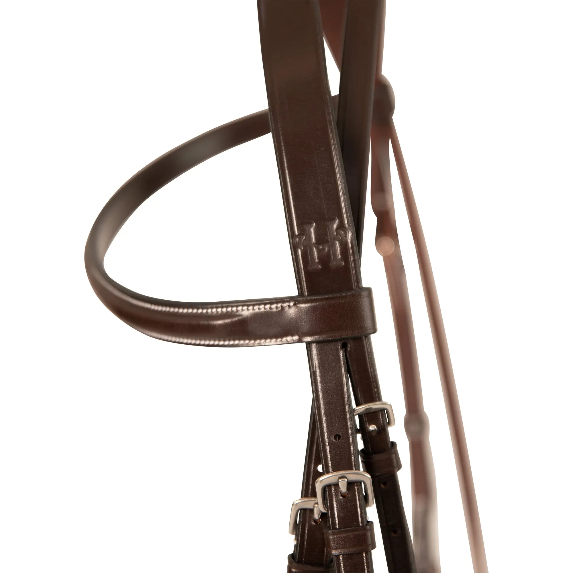 Huntley Equestrian Sedgwick Fancy Stitched Bridle with Cheek Clips and Reins - Image 8