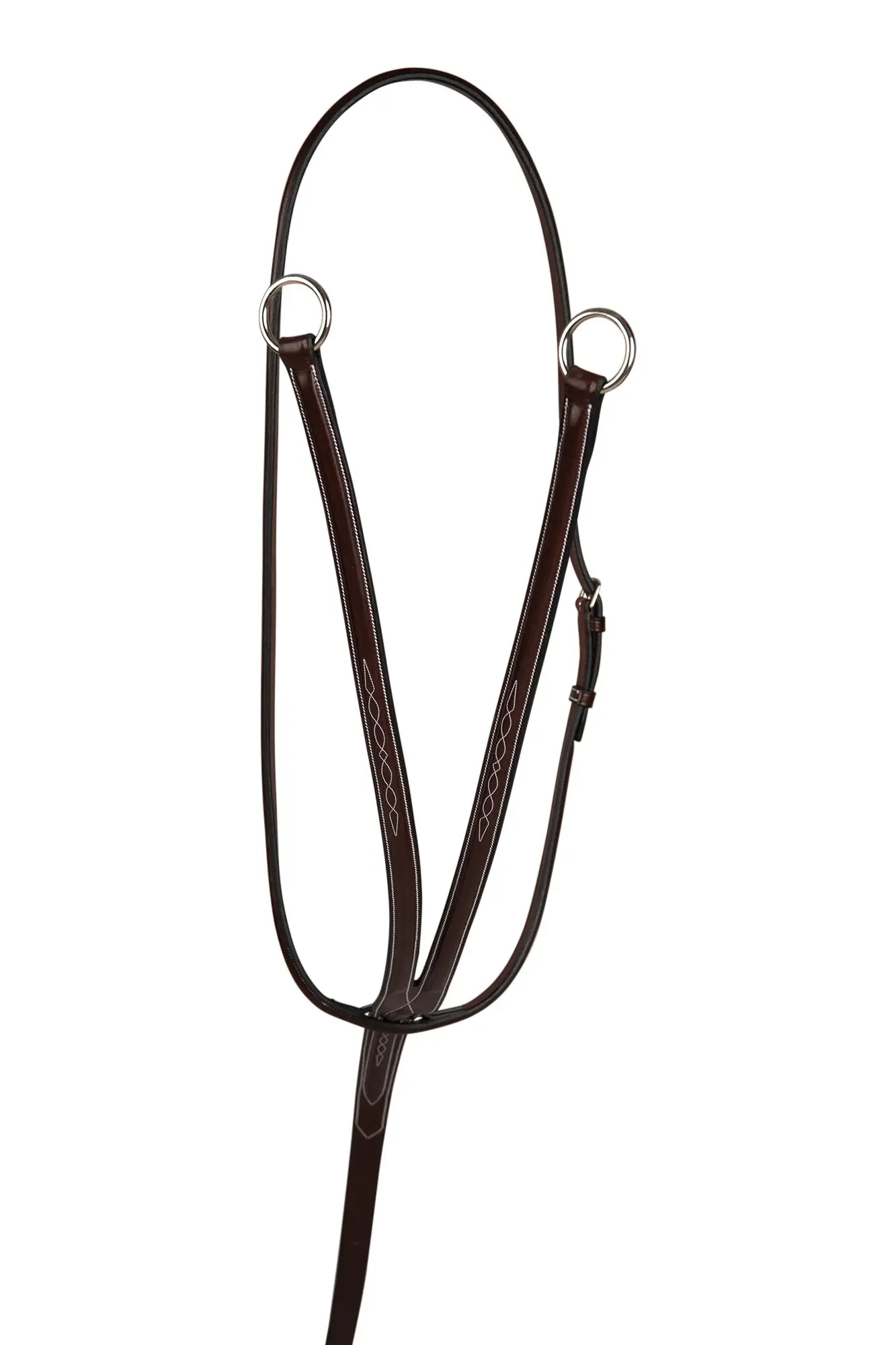 Huntley Equestrian Sedgwick Fancy Stitched Running Martingale, Full Size - Image 9
