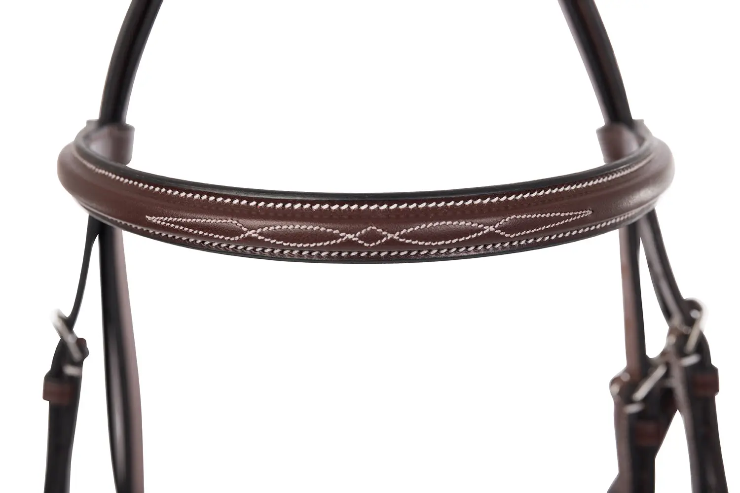 Huntley Equestrian Sedgwick Fancy Stitched Square Raised Brow Band - Image 3