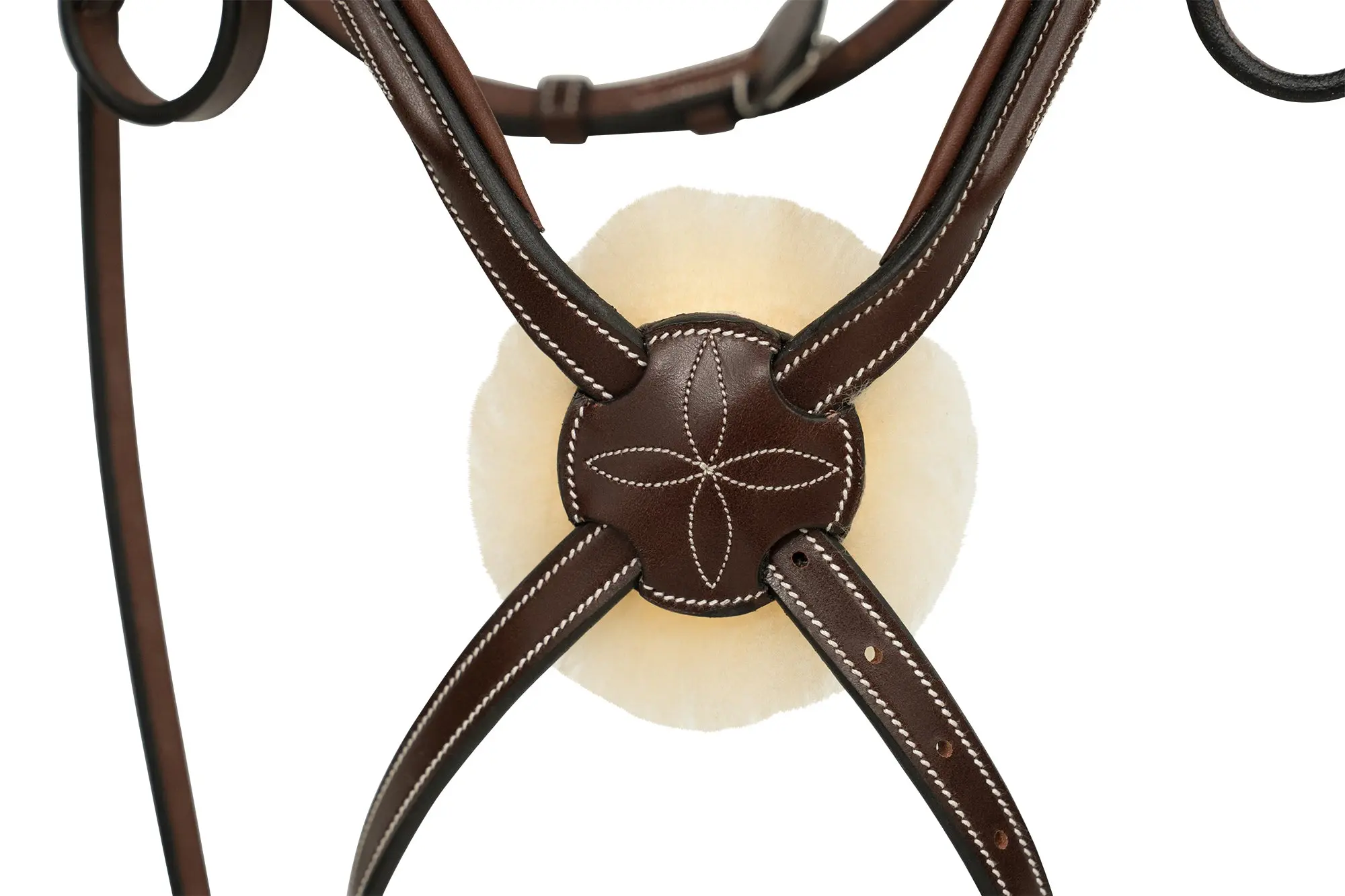 Huntley Equestrian Sedgwick Leather Padded Monocrown Figure 8 Bridle - Image 9