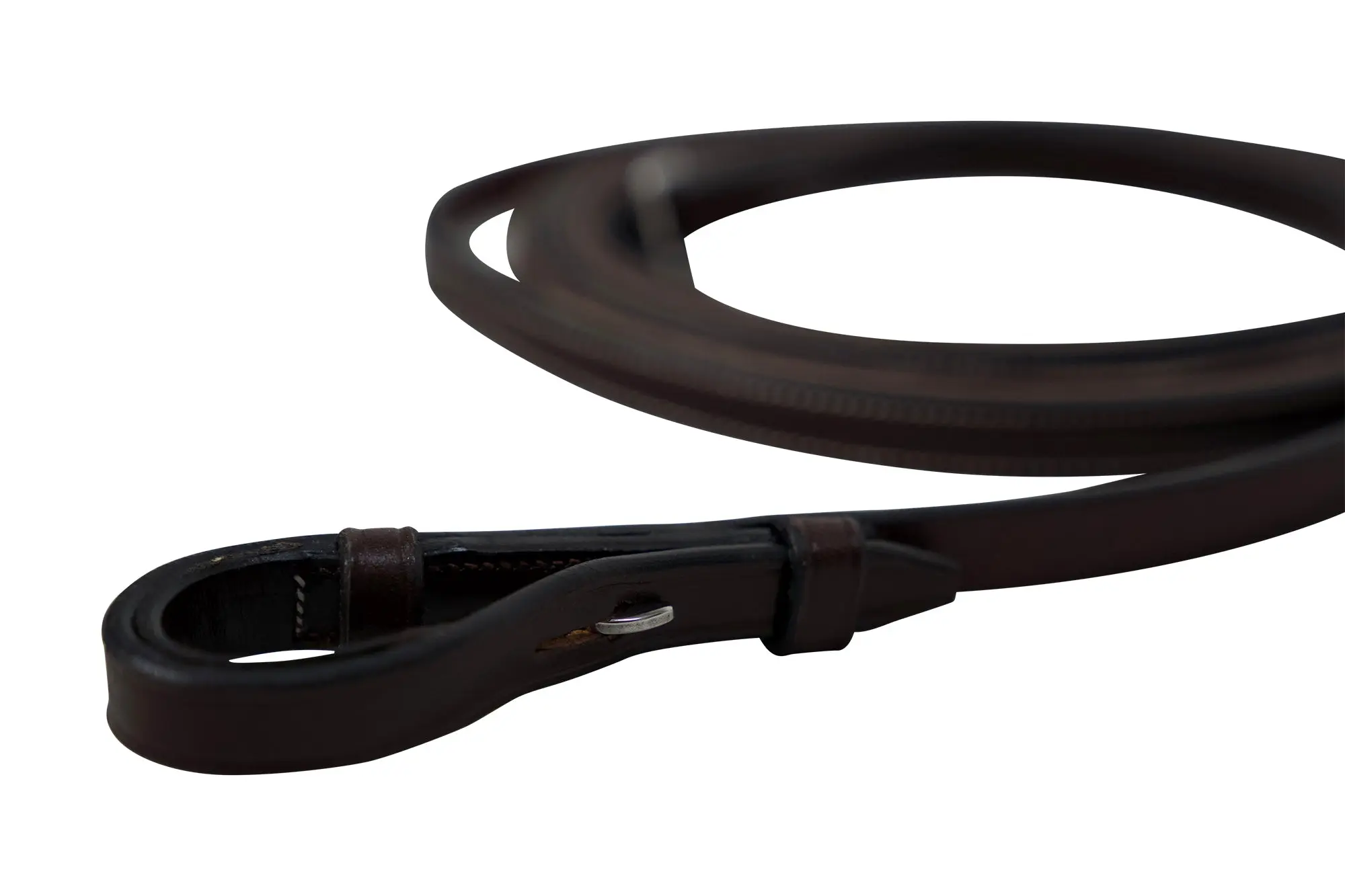 Huntley Equestrian Sedgwick Pelham Flat Curb Reins, Rubber Lined - Image 3