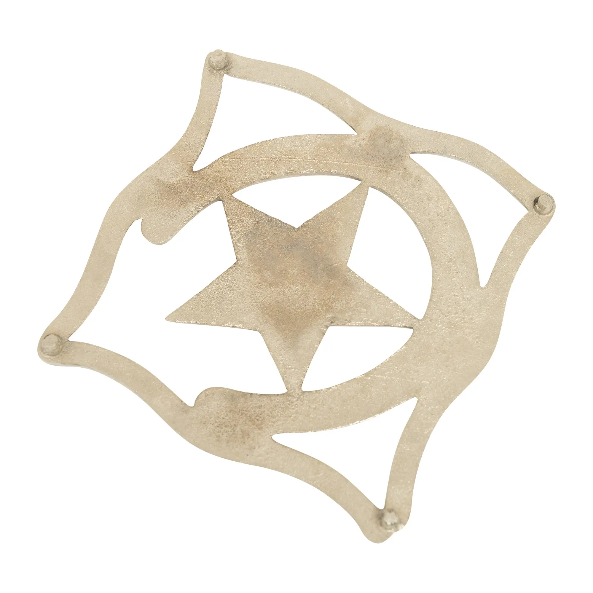 Huntley Equestrian Star with Horse shoe Silver Square Trivet - Image 3