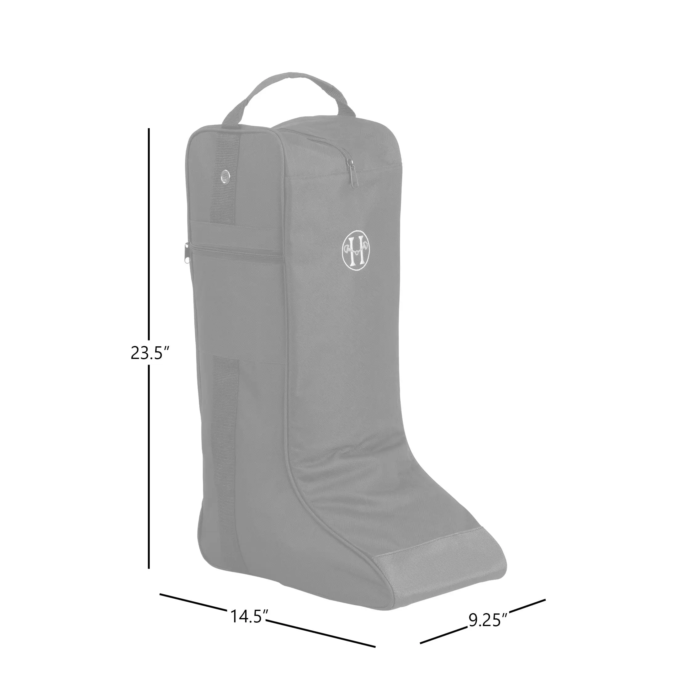 Huntley Equestrian Tall Riding Boot Bag, Black - Image 4