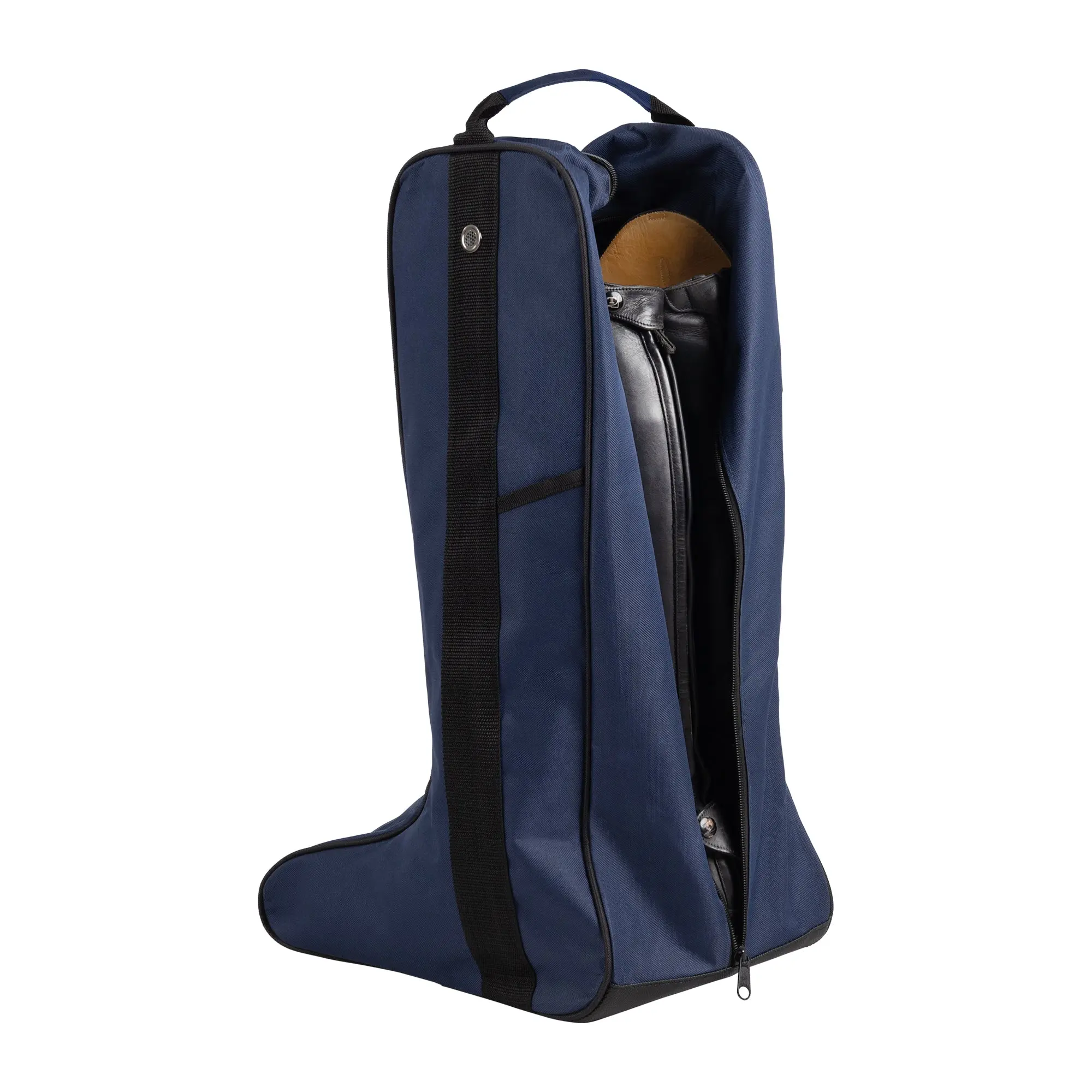 Huntley Equestrian Tall Riding Boot Bag, Navy - Image 9