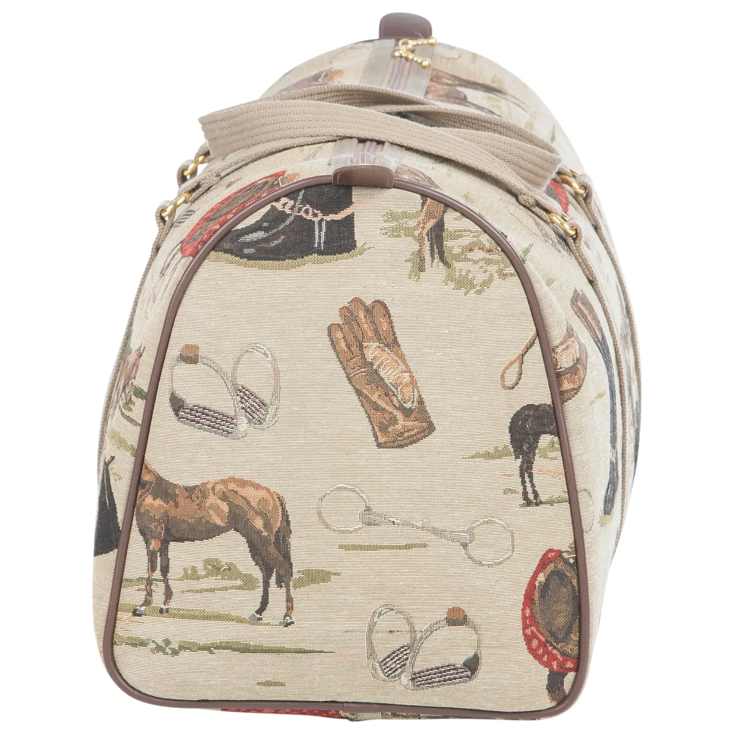 Huntley Equestrian Tapestry Duffle Bag-English Design - Image 3