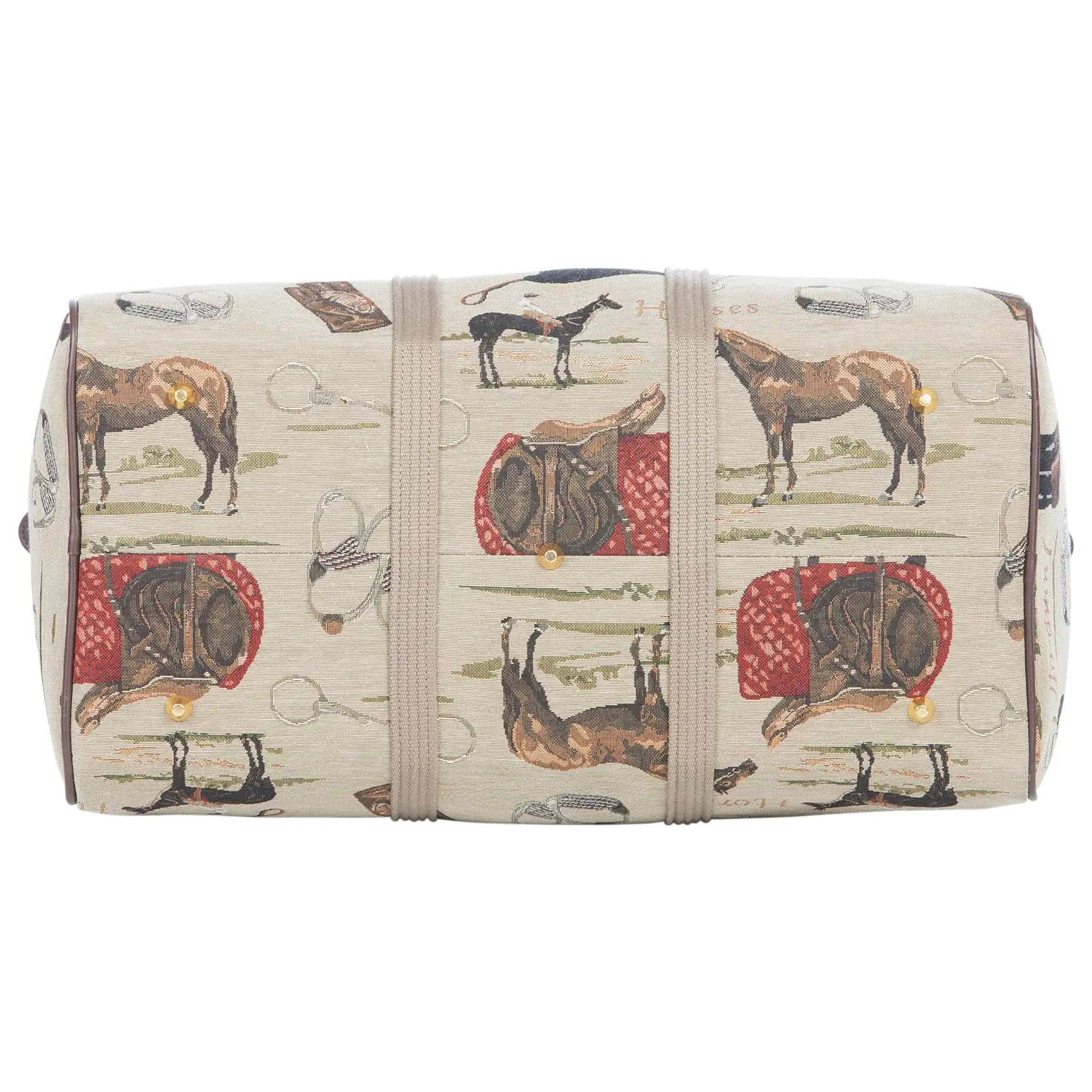 Huntley Equestrian Tapestry Duffle Bag-English Design - Image 5