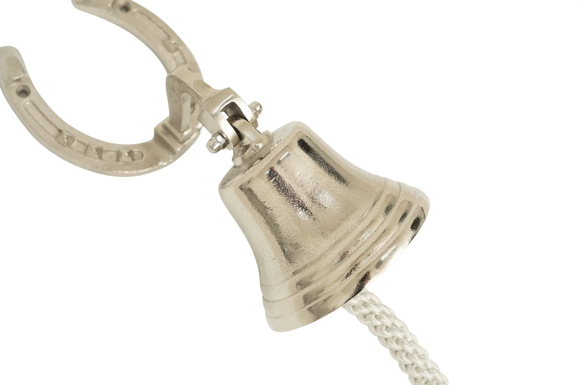 Huntley Equestrian Wall Mounted Horse Shoe with Bell - Image 5