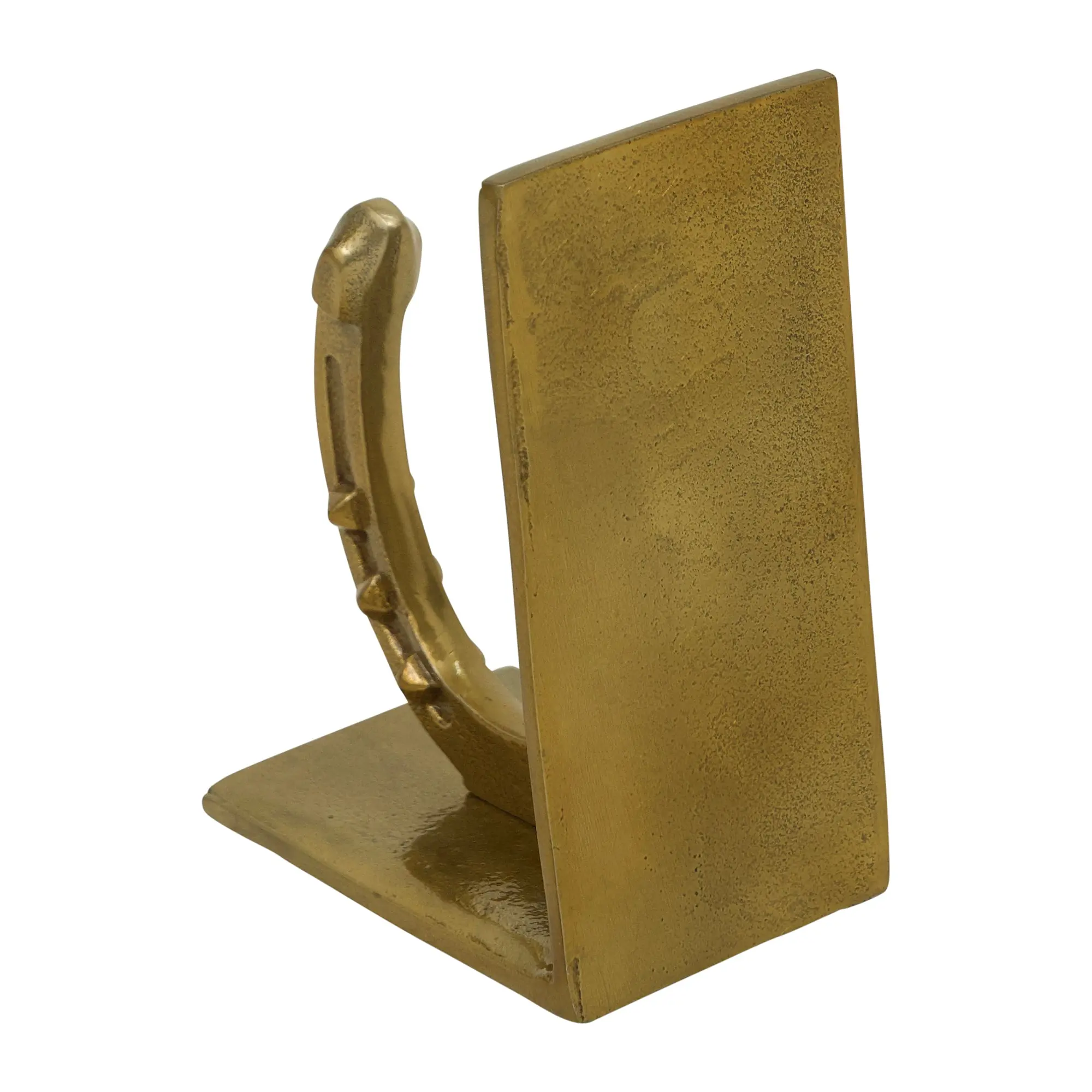 Huntley Horse shoe Bookends, Pair, Brass Antique Finish - Image 10